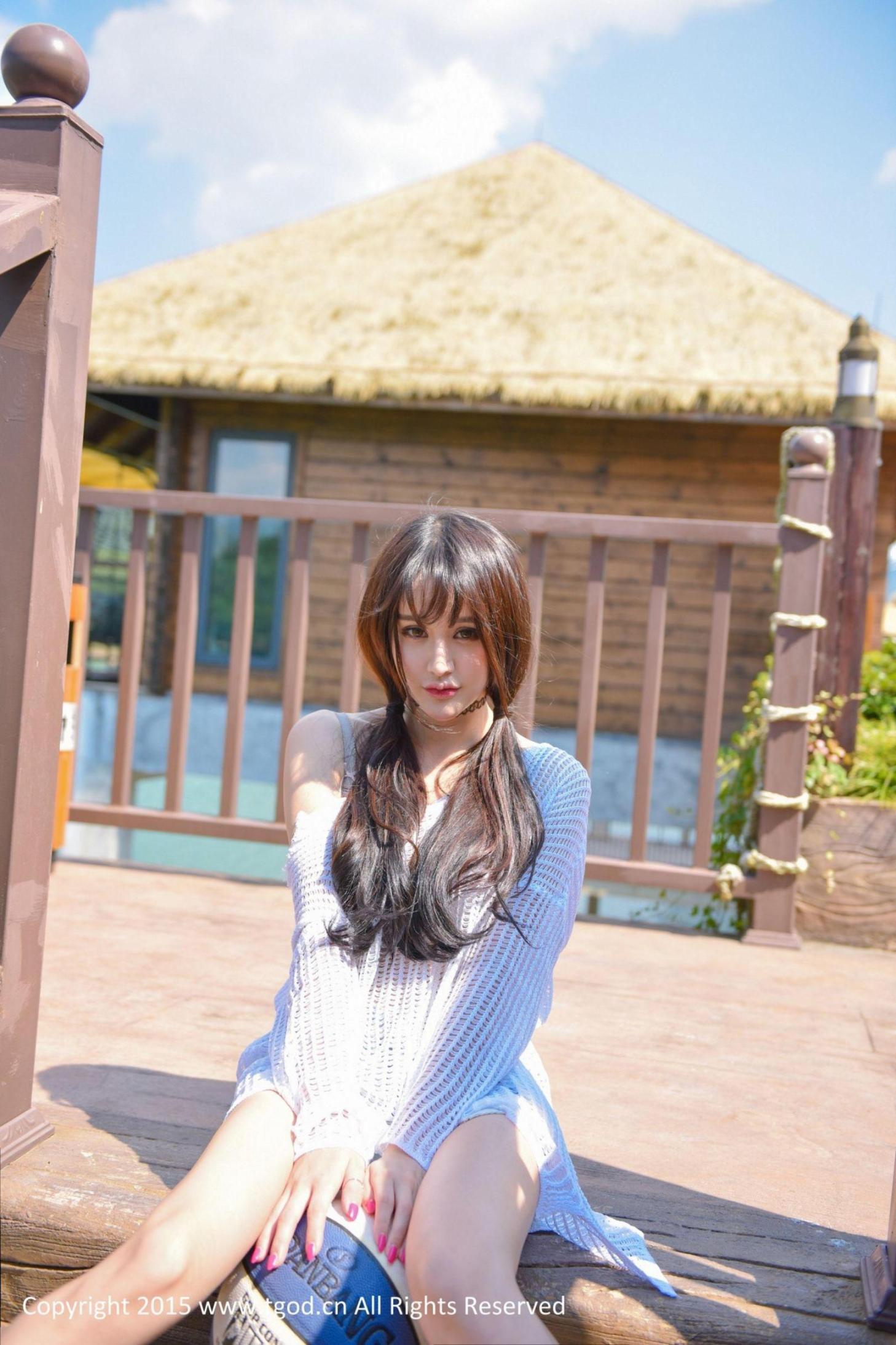 [推女神] Cheryl青树 云曼旅拍高清手机美女壁纸6P