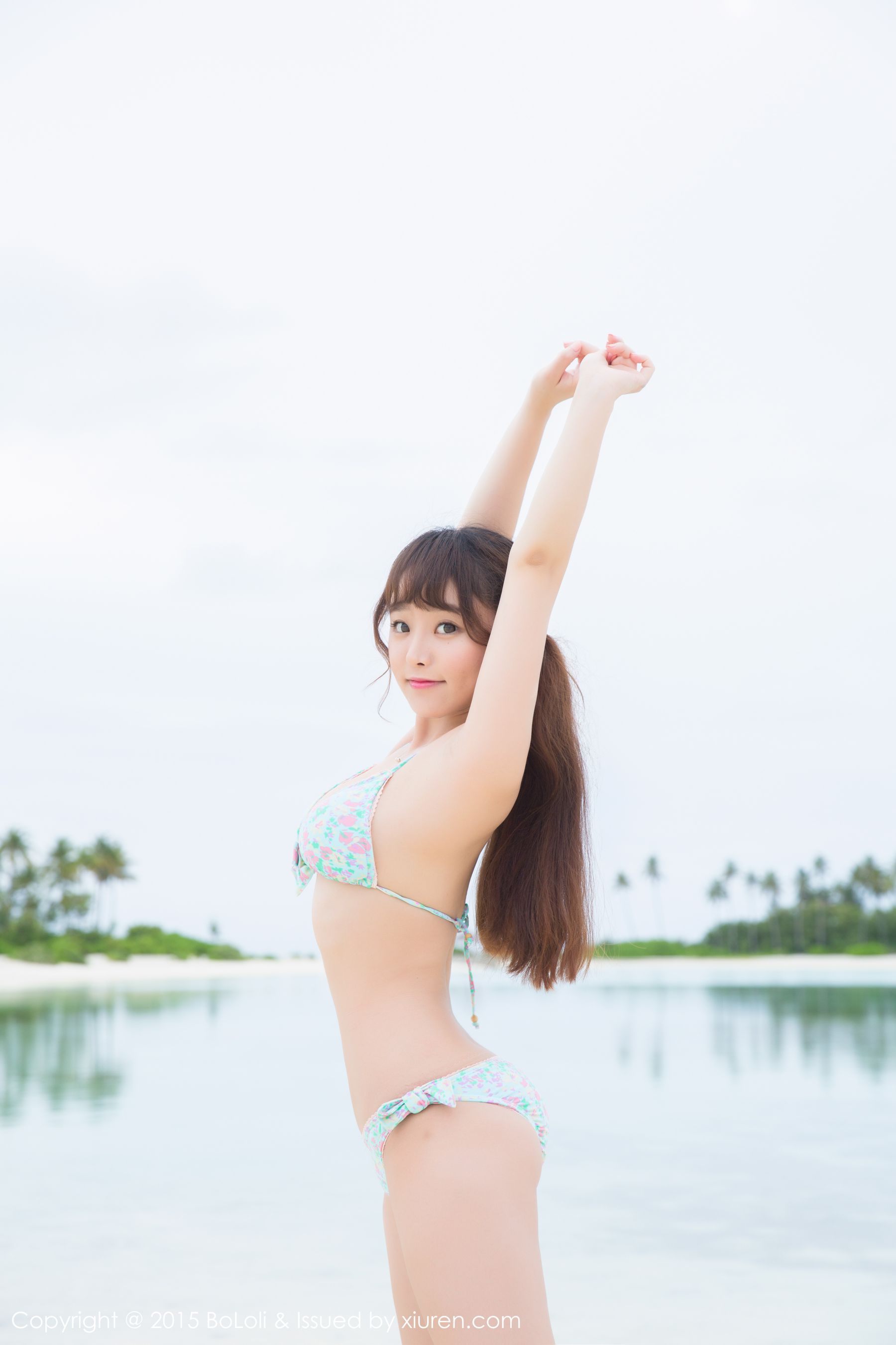 [波萝社] 柳侑绮 马尔代夫旅拍 高清手机美女壁纸