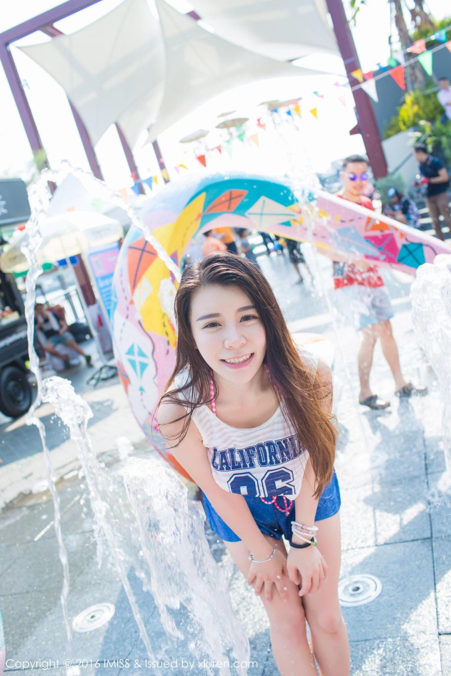 [推女神] 嘉宝贝儿 国外清新街拍高清手机美女壁纸22P