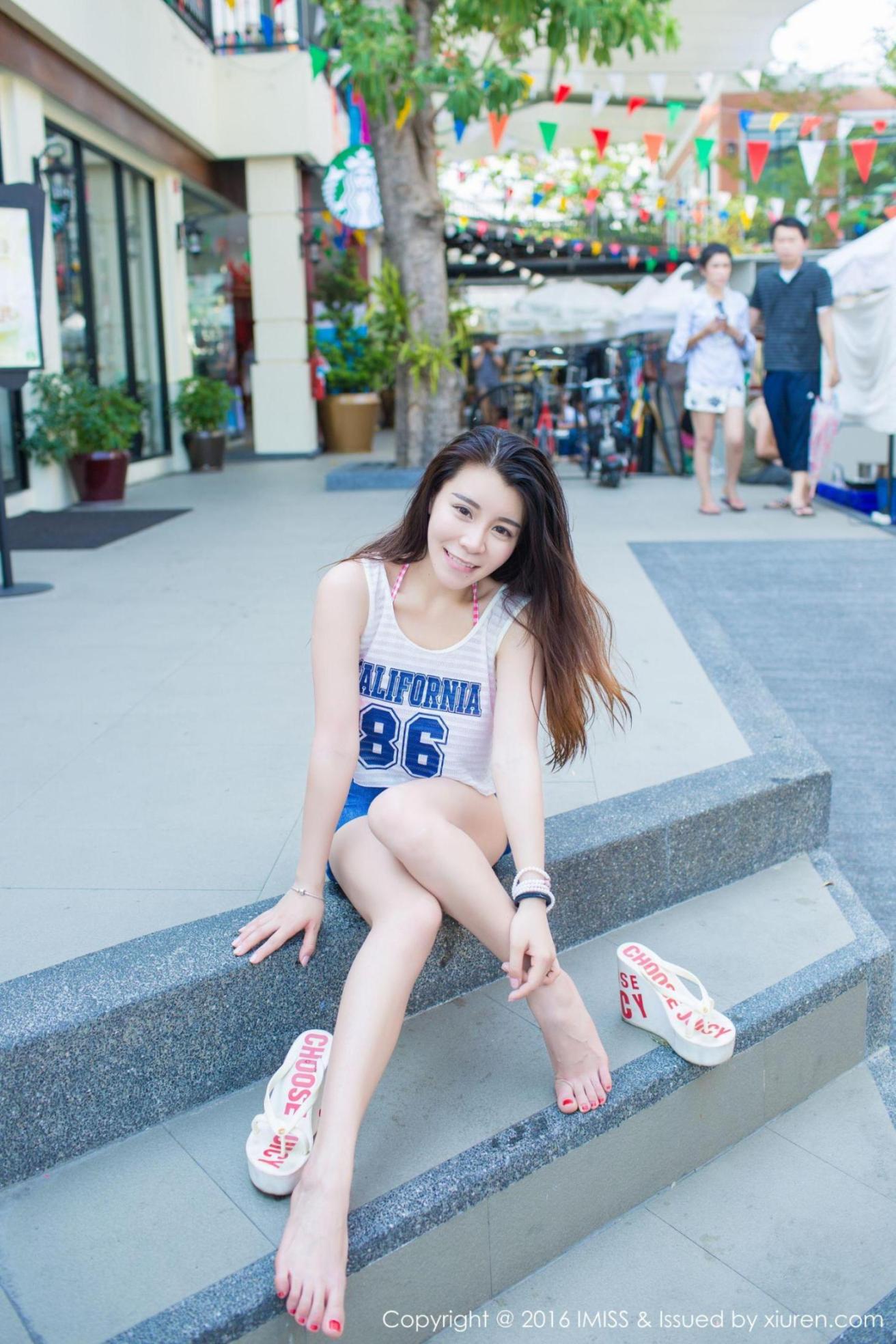 [推女神] 嘉宝贝儿 国外清新街拍高清手机美女壁纸29P