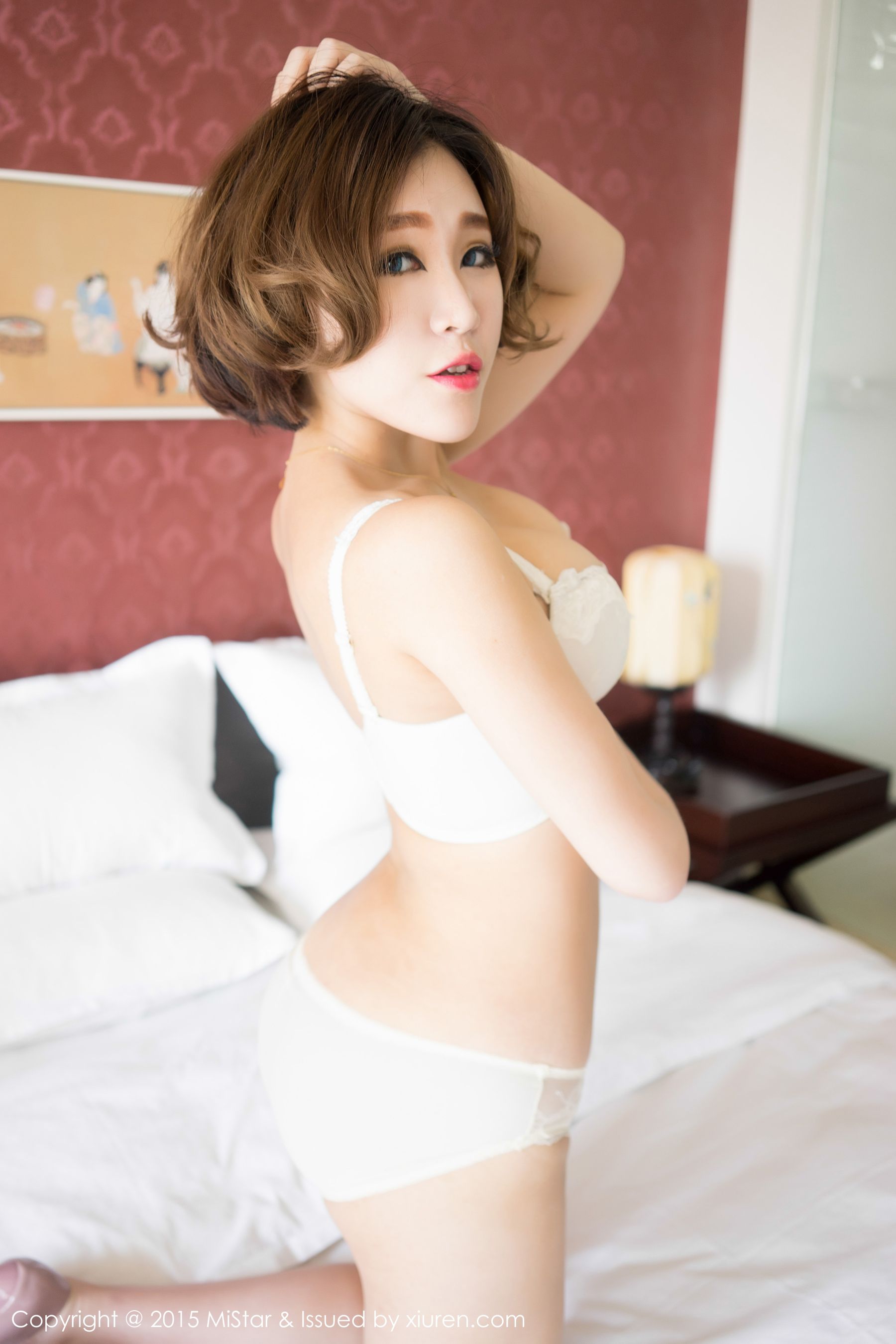 [魅妍社] 赵欢颜 热情十足的短发妹子 高清手机美女壁纸
