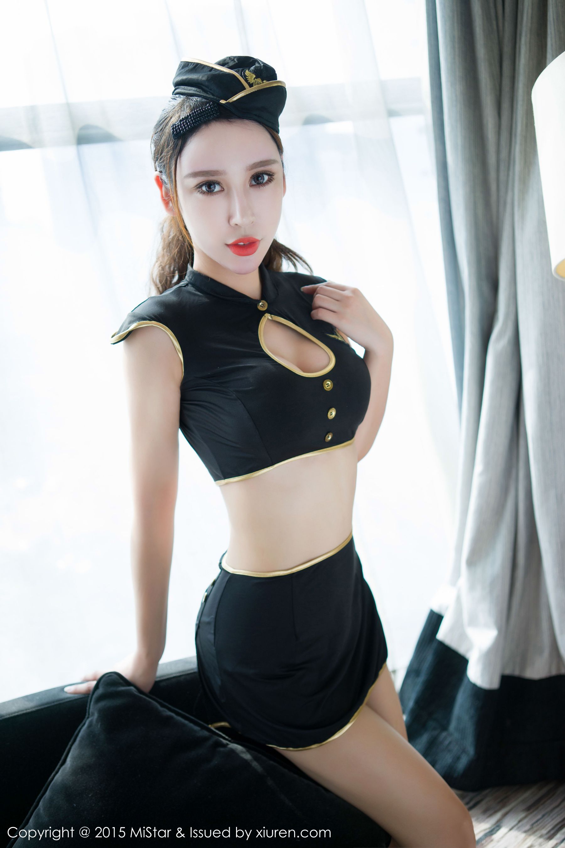 [魅妍社] 杨诺依 制服+有趣内衣 高清手机美女壁纸