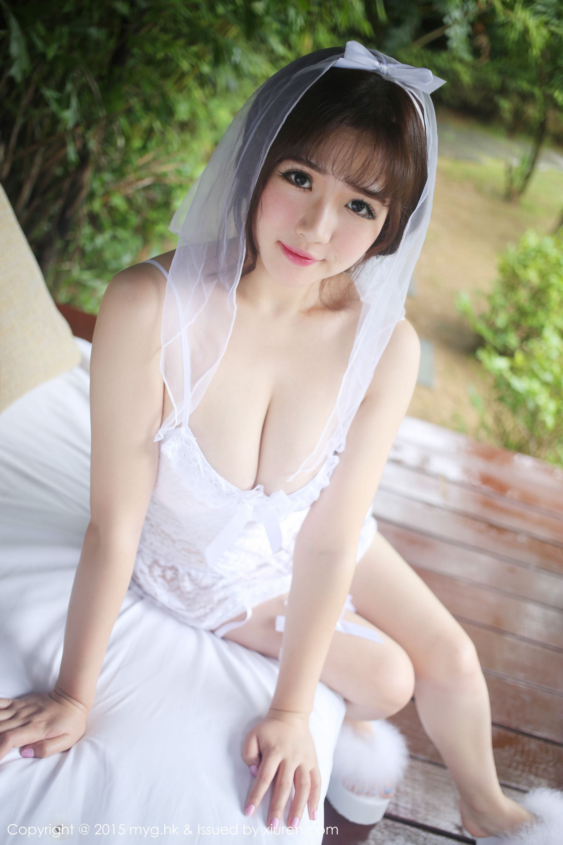 [模范学院] 蛋糕Cake 白色婚纱系列 高清手机美女壁纸