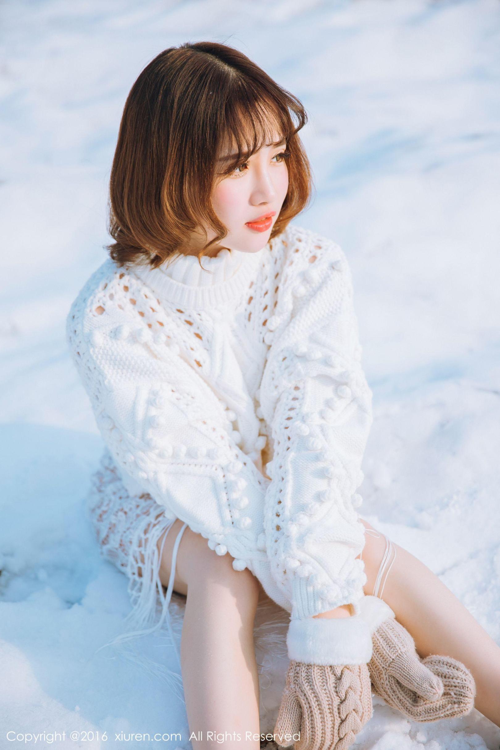 [模范学院] 蛋糕Cake 新春雪景套图 高清手机美女壁纸