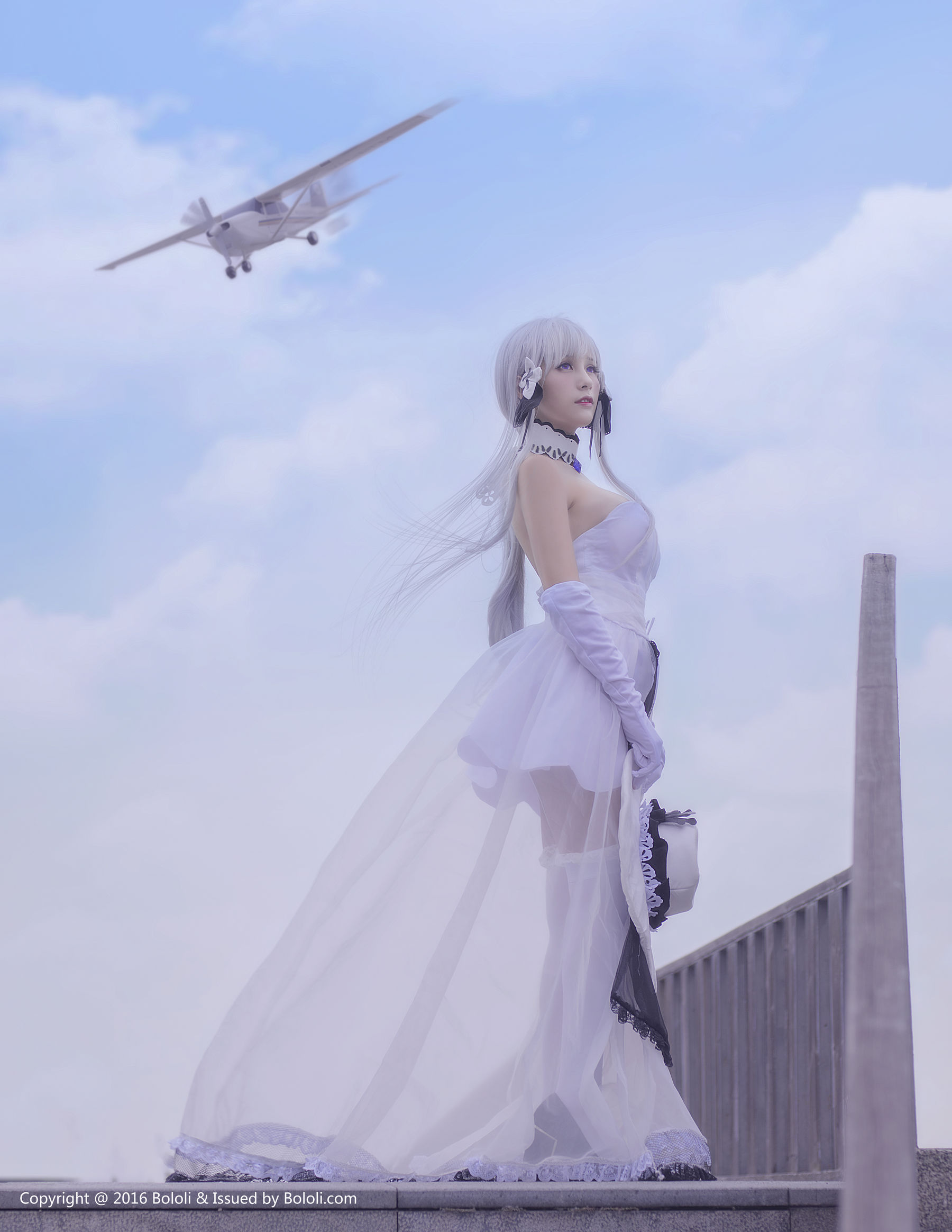 [波萝社] 夏美酱 夏美cos碧蓝航线-光辉 高清手机美女壁纸