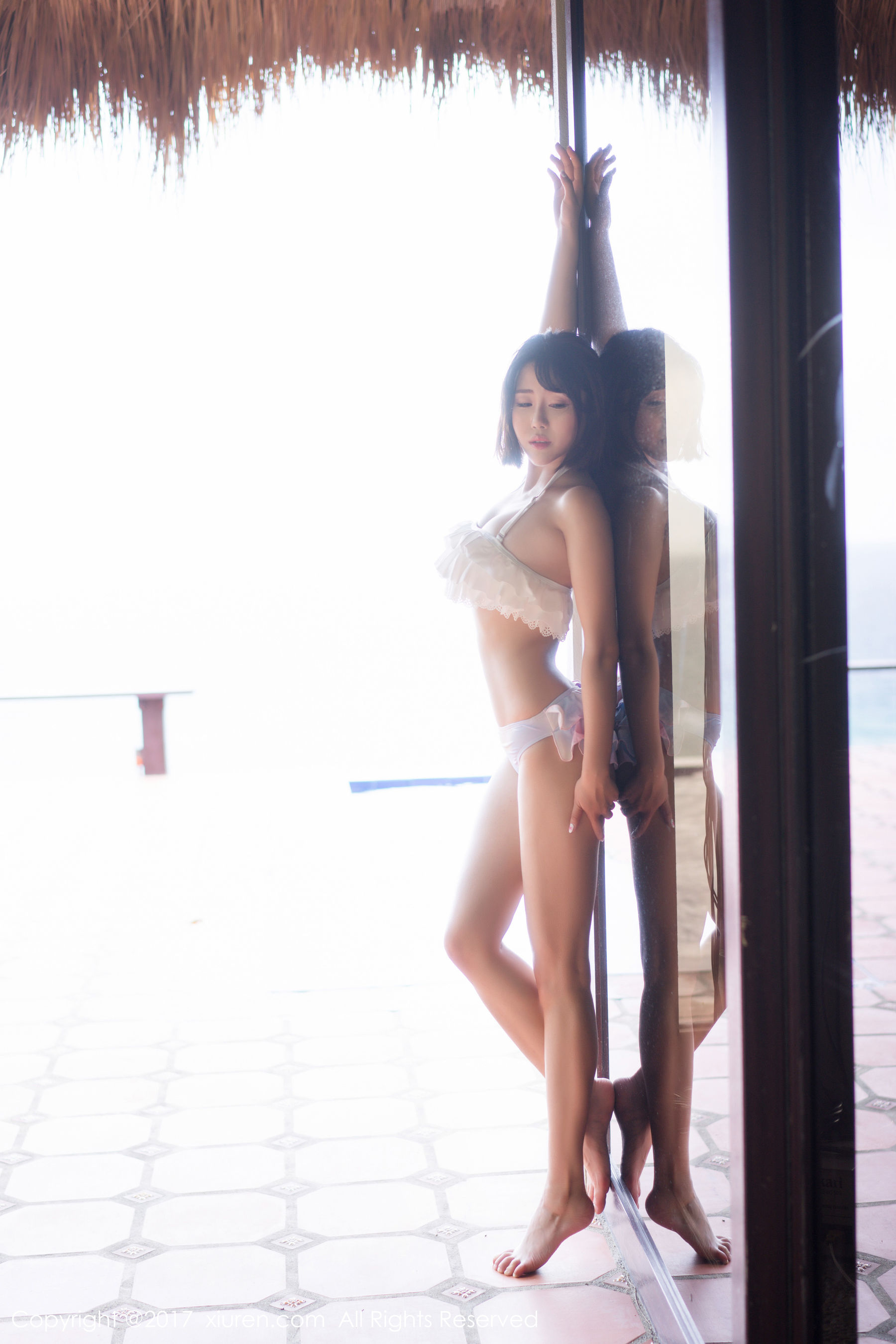 [模范学院] 兜豆靓 室外清新，室内性感特写 高清手机美女壁纸