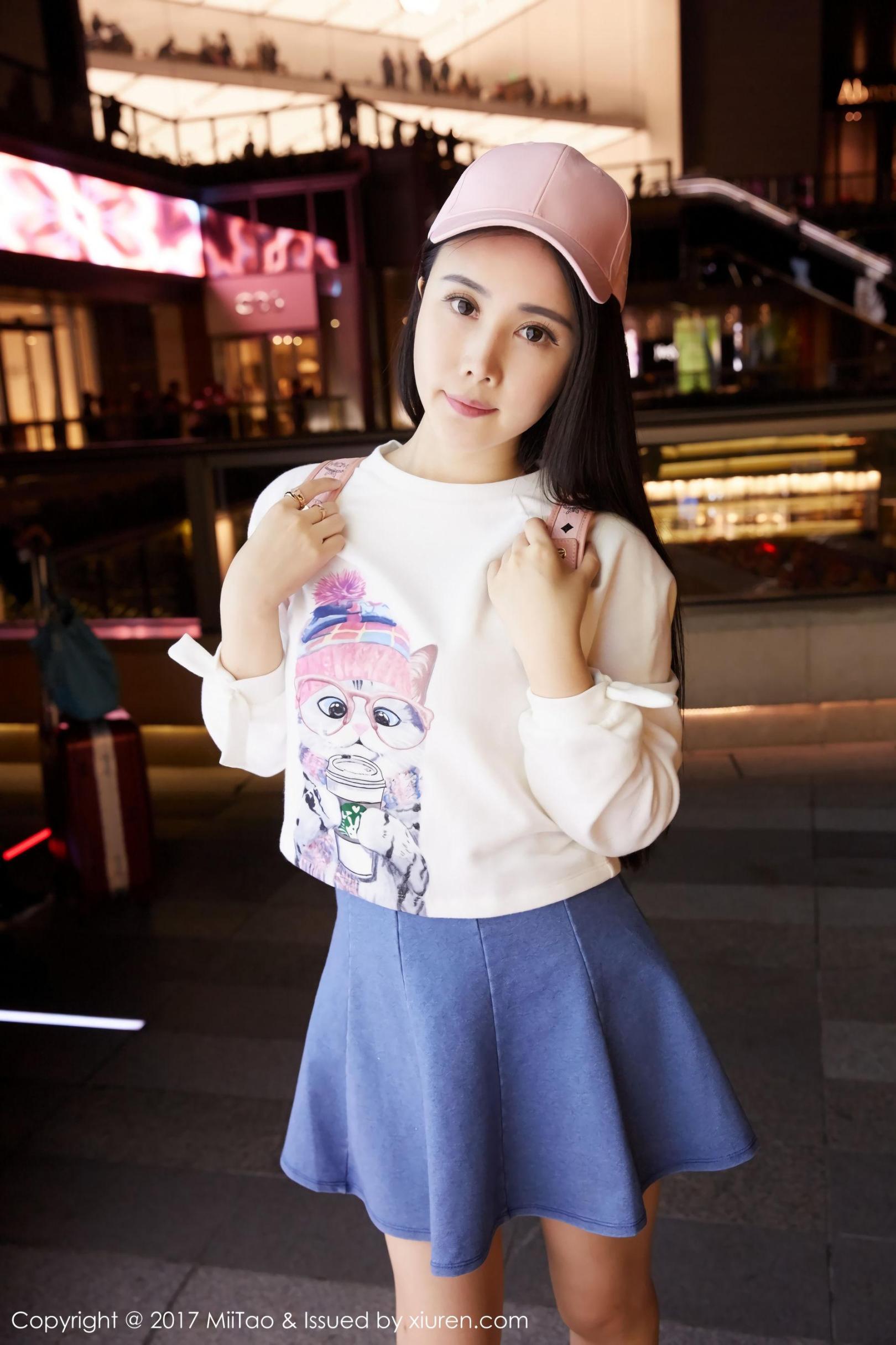 [蜜桃社] 陆萱萱 牛仔女神+街拍高清手机美女壁纸37P