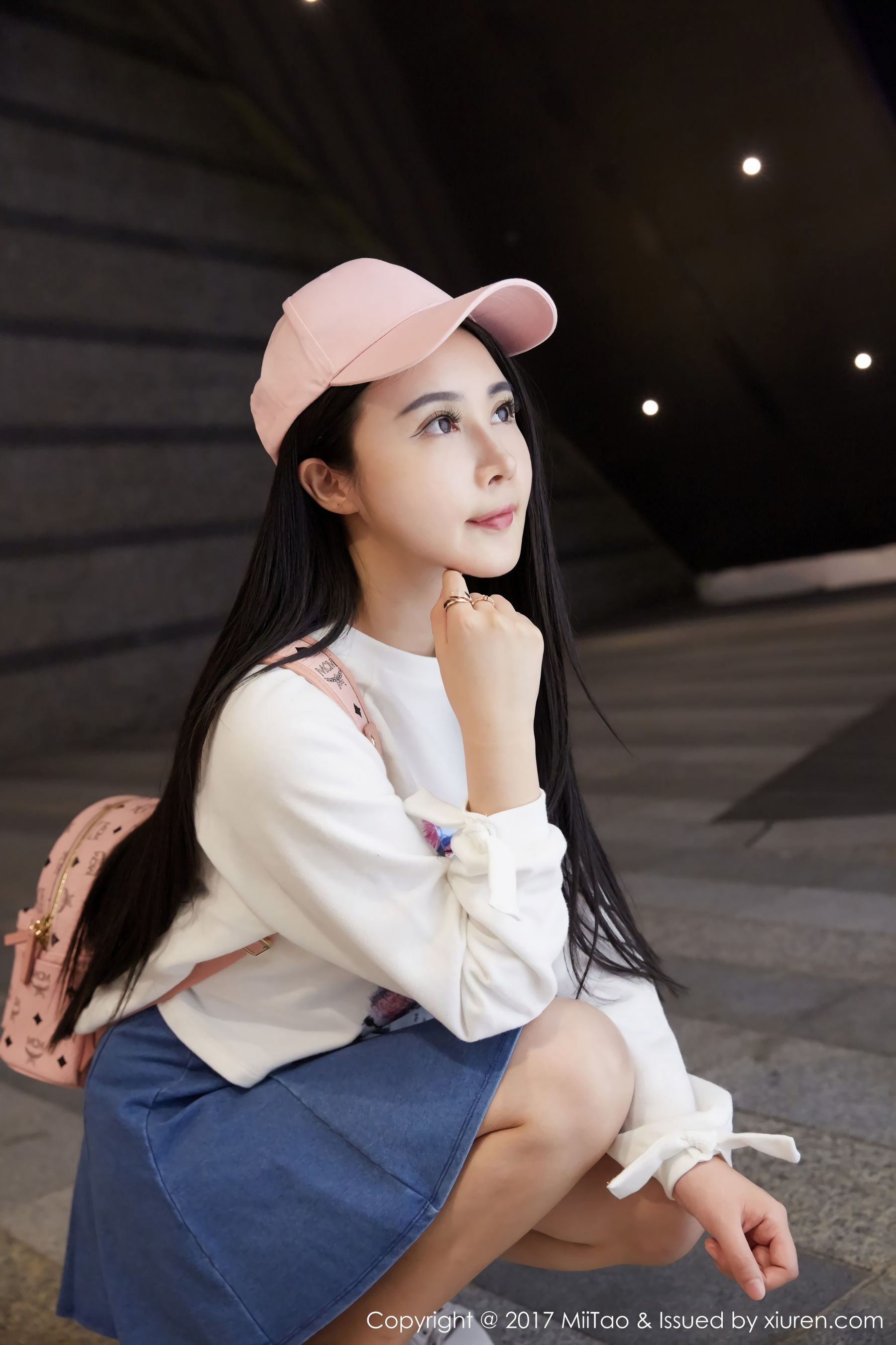 [蜜桃社] 陆萱萱 牛仔女神+街拍高清手机美女壁纸39P