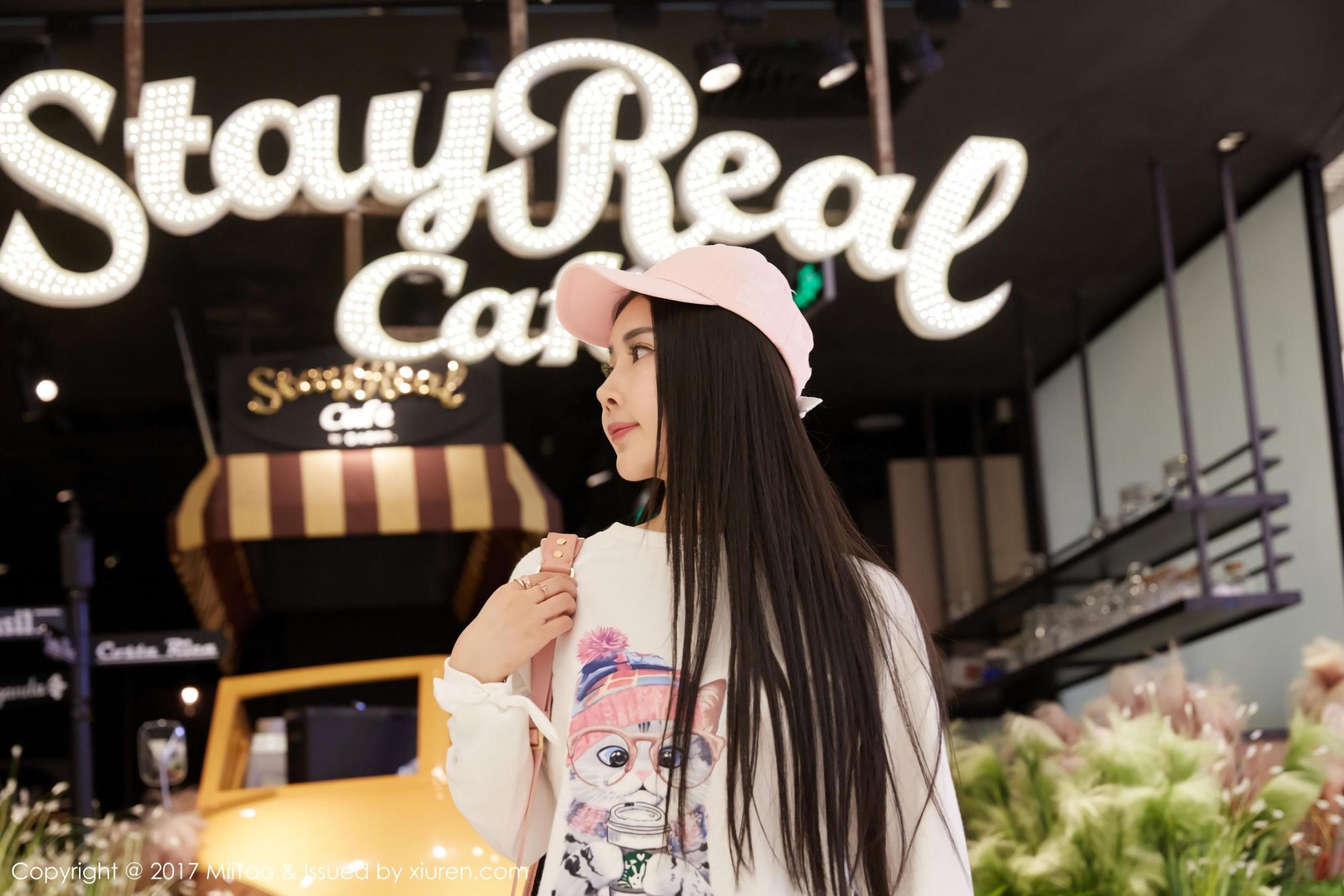 [蜜桃社] 陆萱萱 牛仔女神+街拍高清手机美女壁纸32P