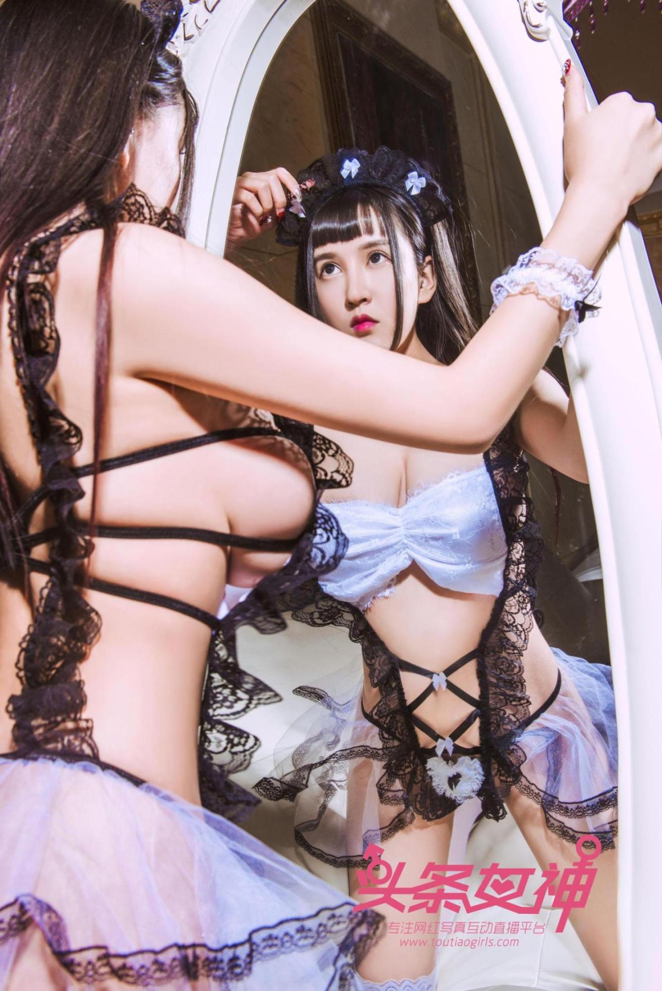 [青豆客] 白一晗 花裙妹妹 我是小奶牛 高清手机美女壁纸