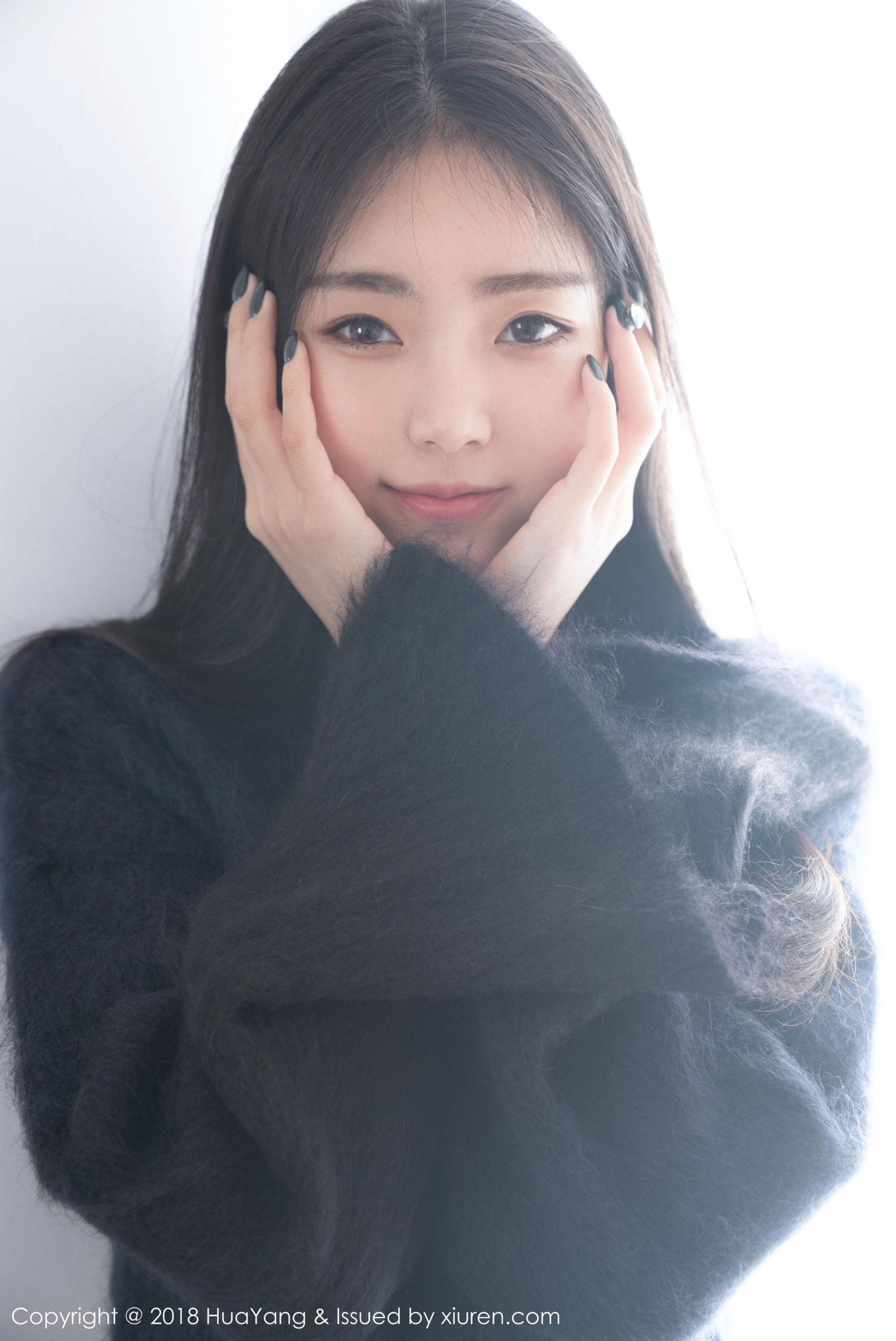 [推女神] 可乐Vicky 毛衣+白衬衫高清手机美女壁纸7P