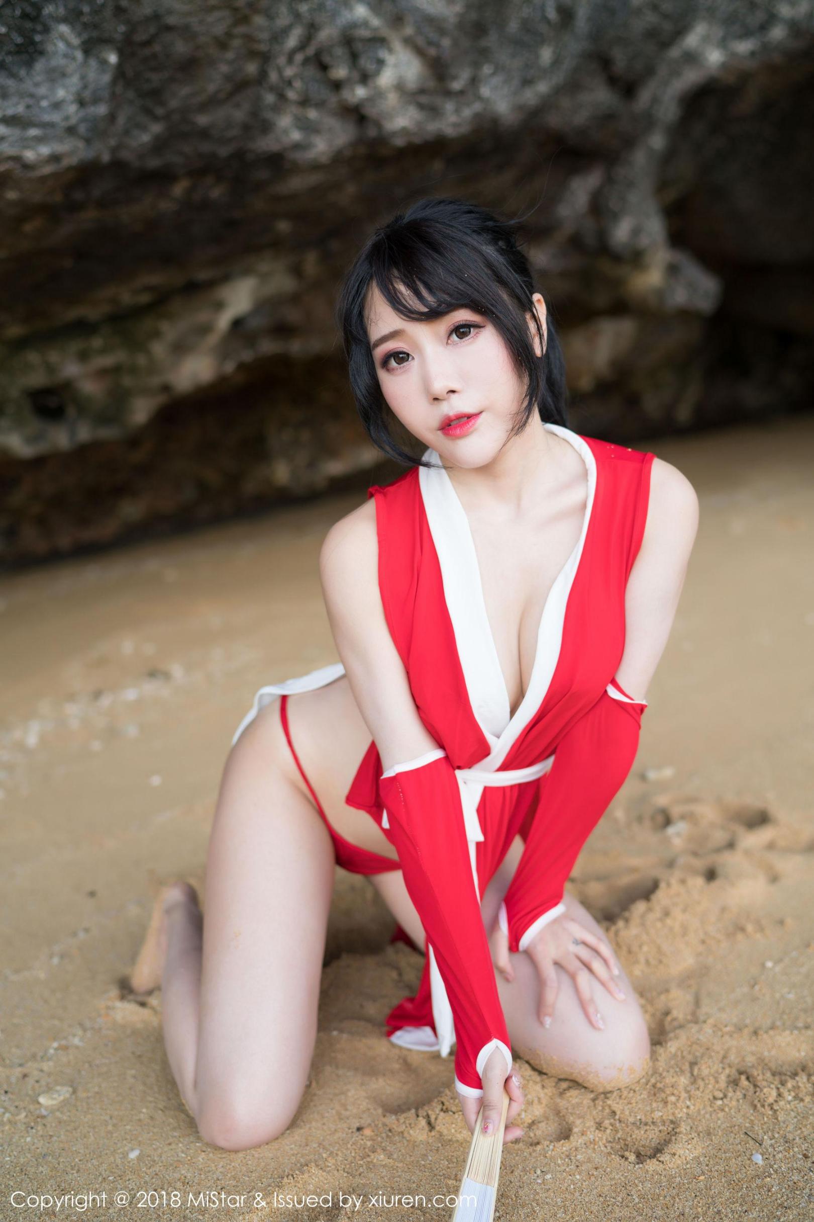 [模范学院] 兜豆靓 外拍COS不知火舞与DVA 高清手机美女壁纸
