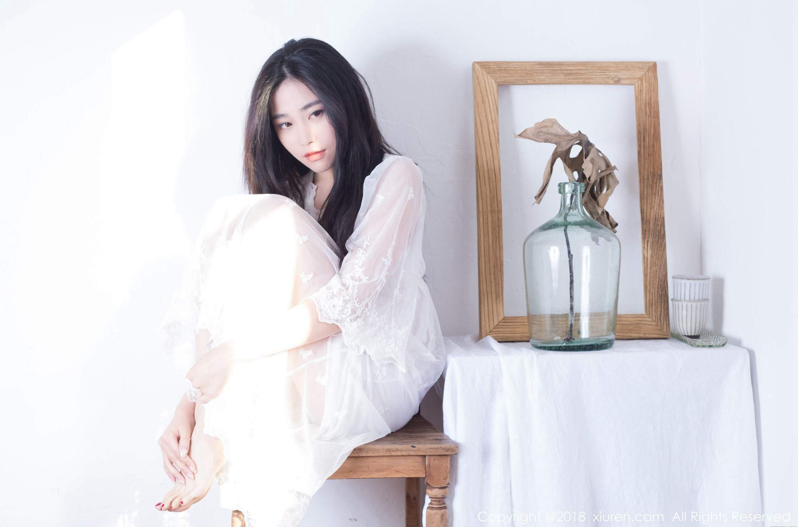 [波萝社] 许诺 早安女友系列高清手机美女壁纸2P