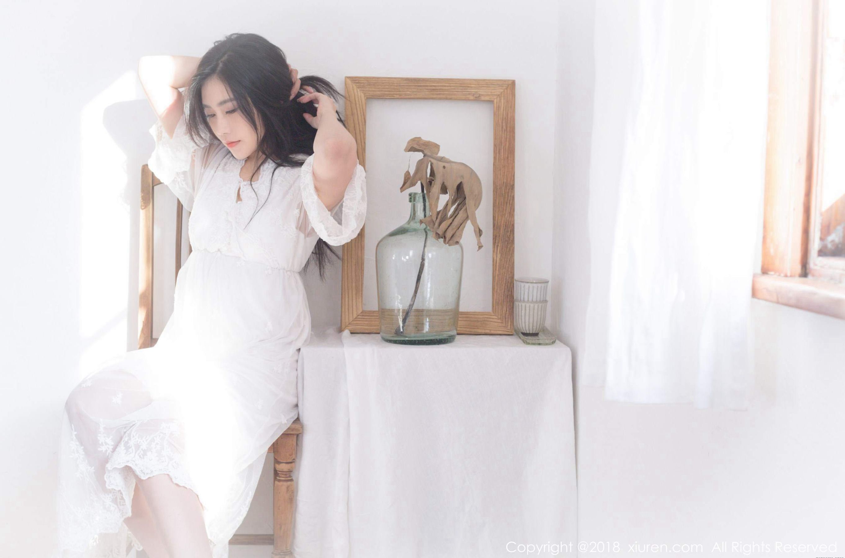 [波萝社] 许诺 早安女友系列高清手机美女壁纸4P