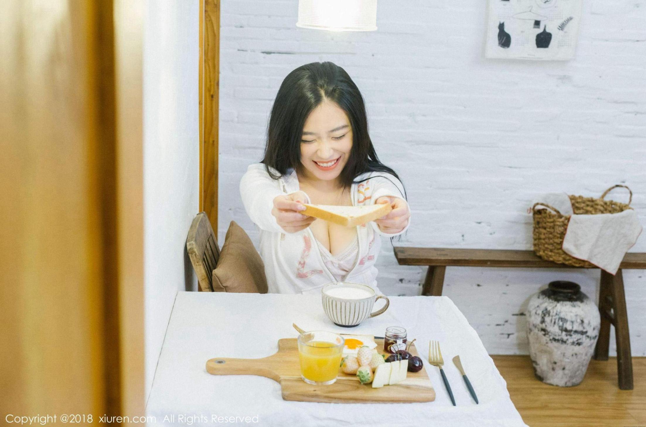 [波萝社] 许诺 早安女友系列高清手机美女壁纸53P