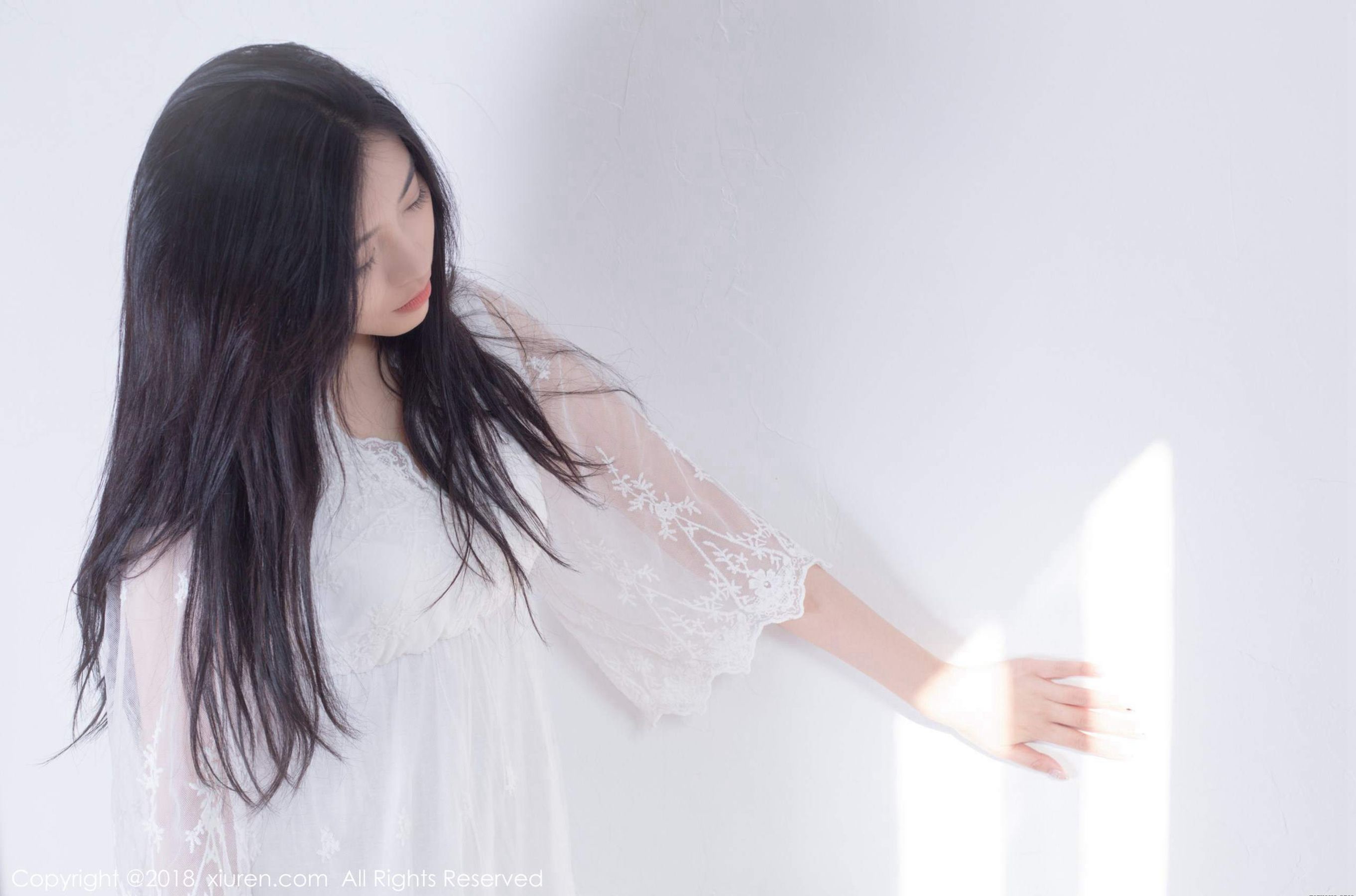 [波萝社] 许诺 早安女友系列高清手机美女壁纸7P