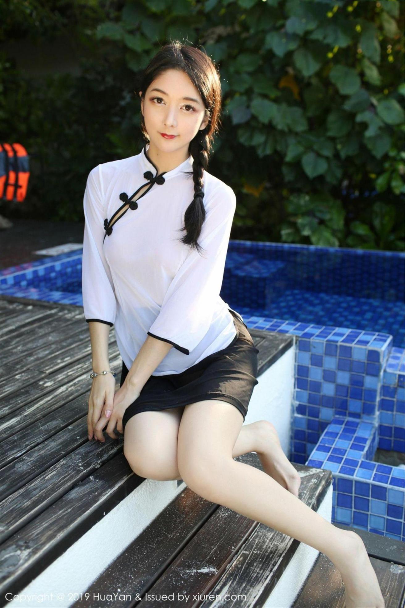 [尤果网] 小热巴 古典旗袍+运动服 高清手机美女壁纸