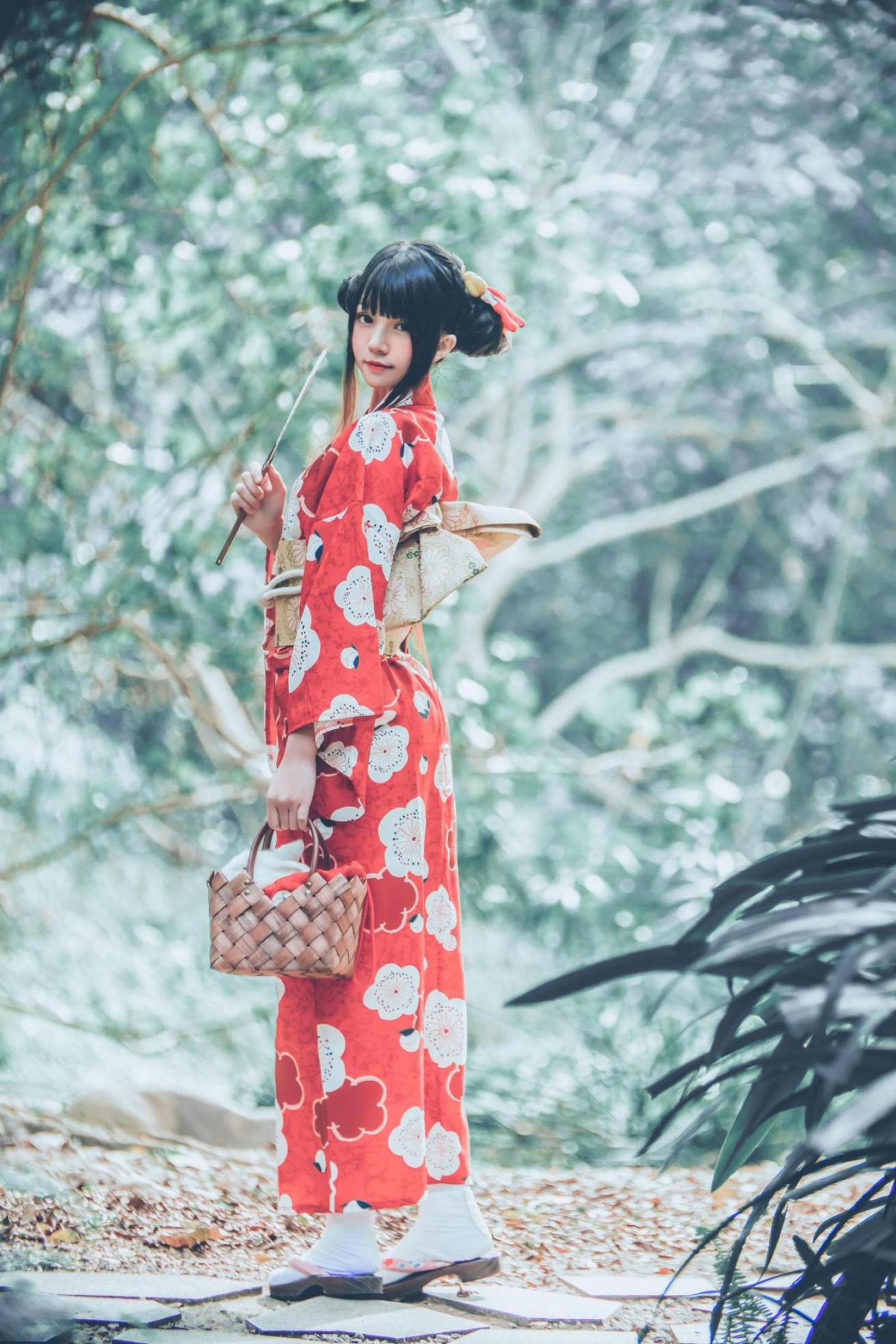 [网络美女] 桜桃喵 夏日祭高清手机美女壁纸53P