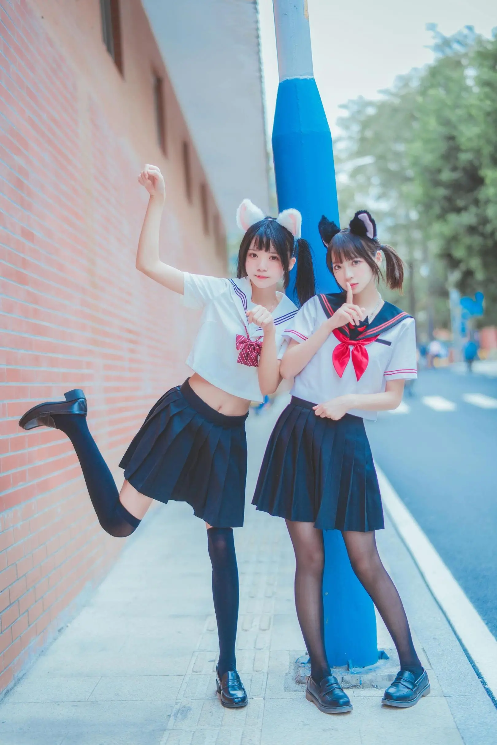 桜桃喵 JK姐妹穿搭