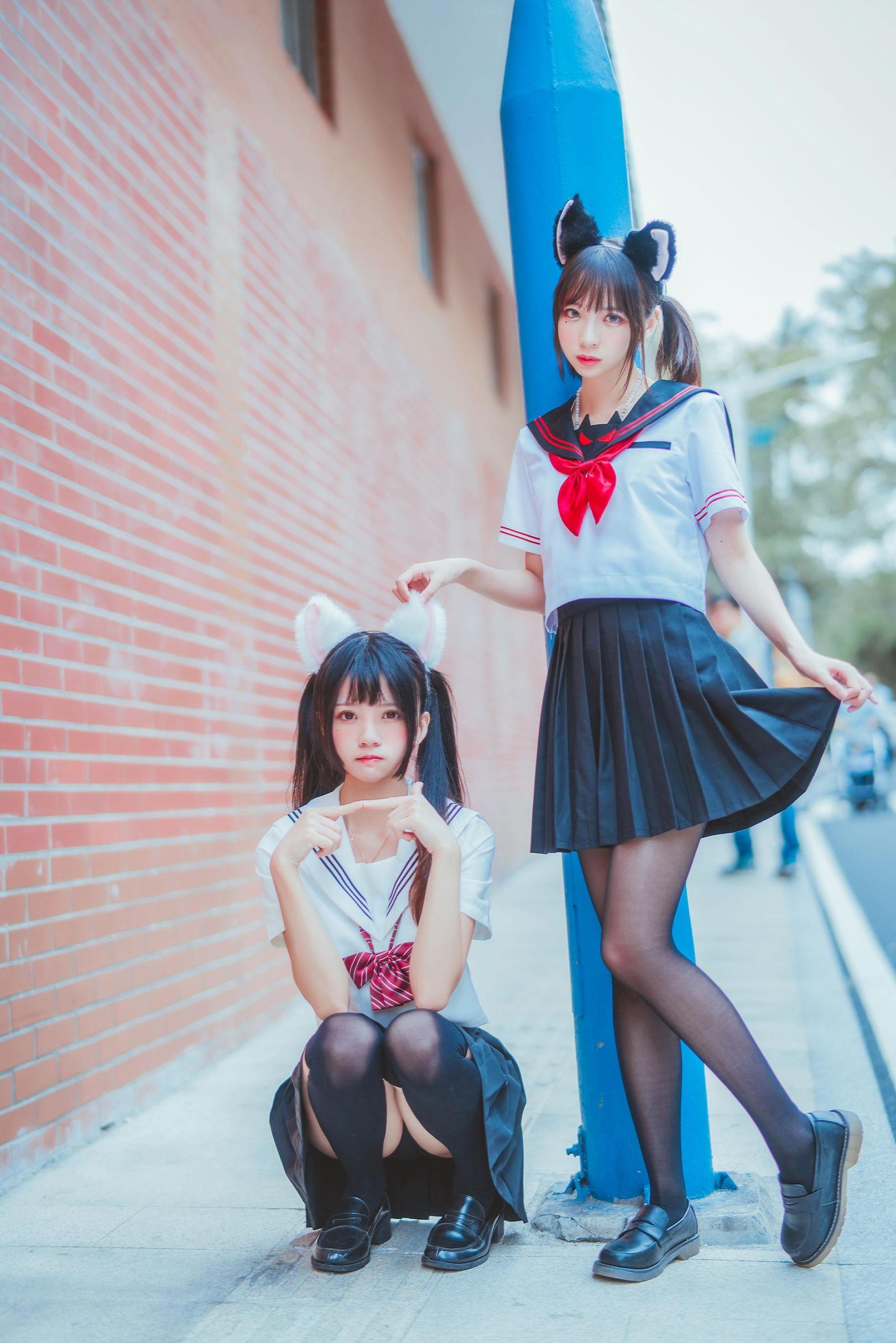 桜桃喵 JK姐妹穿搭高清写真5P