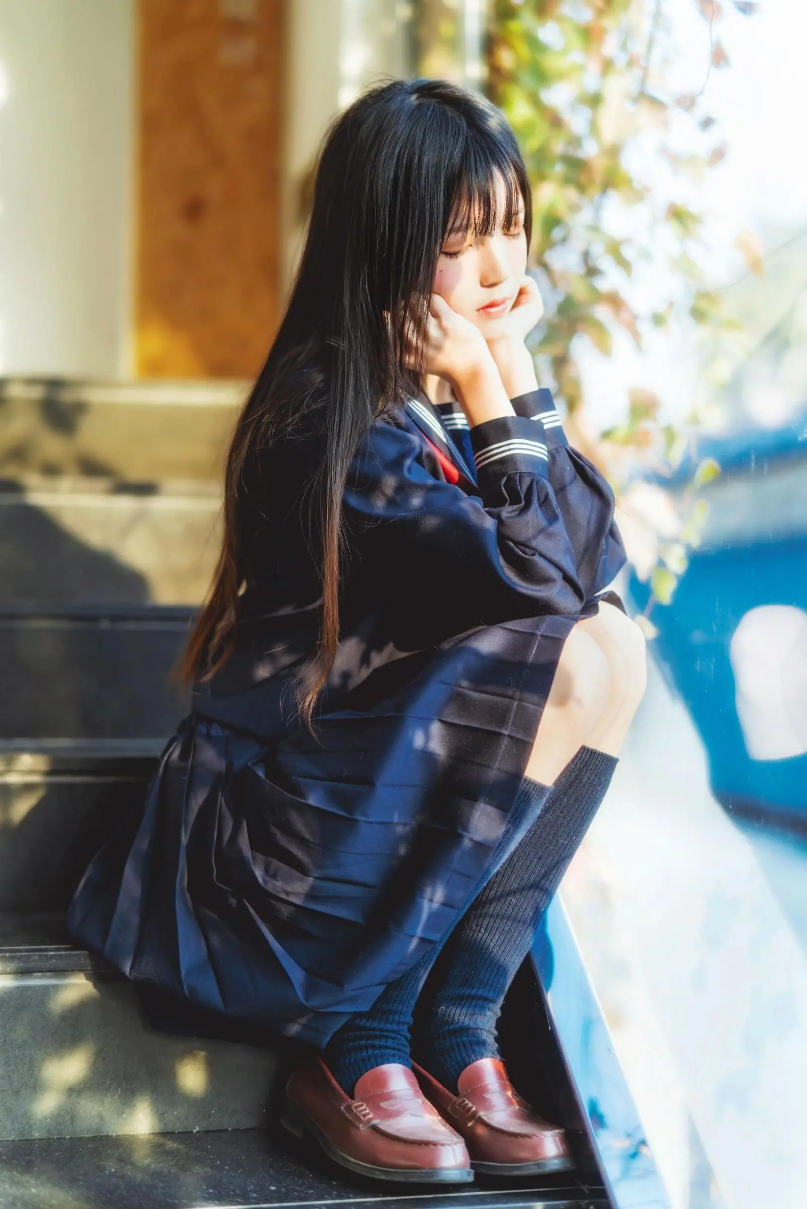 桜桃喵 (小少女)黑色水手服