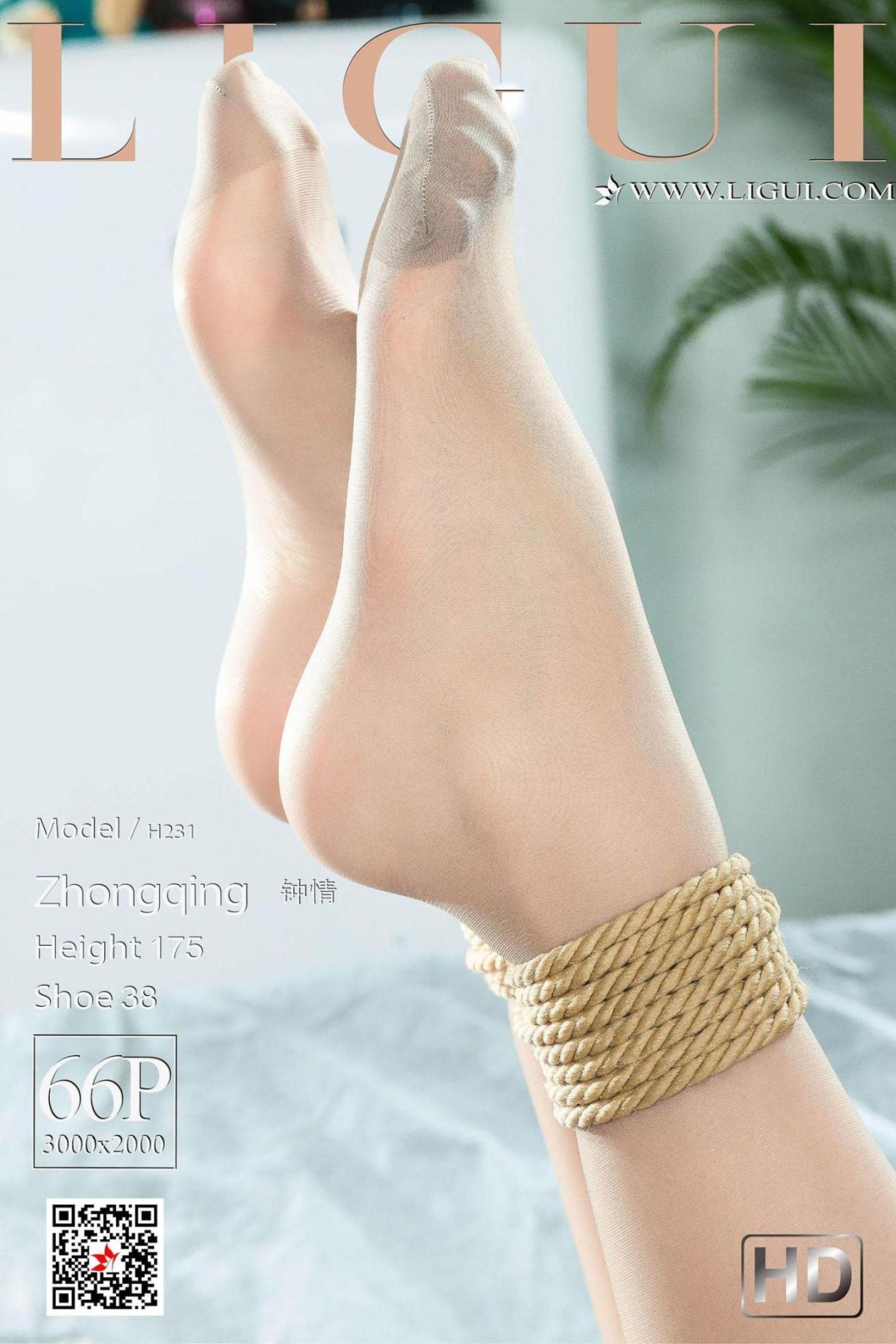 [尤果圈爱尤物] 钟晴 白衬衫丝足绳艺 高清手机美女壁纸