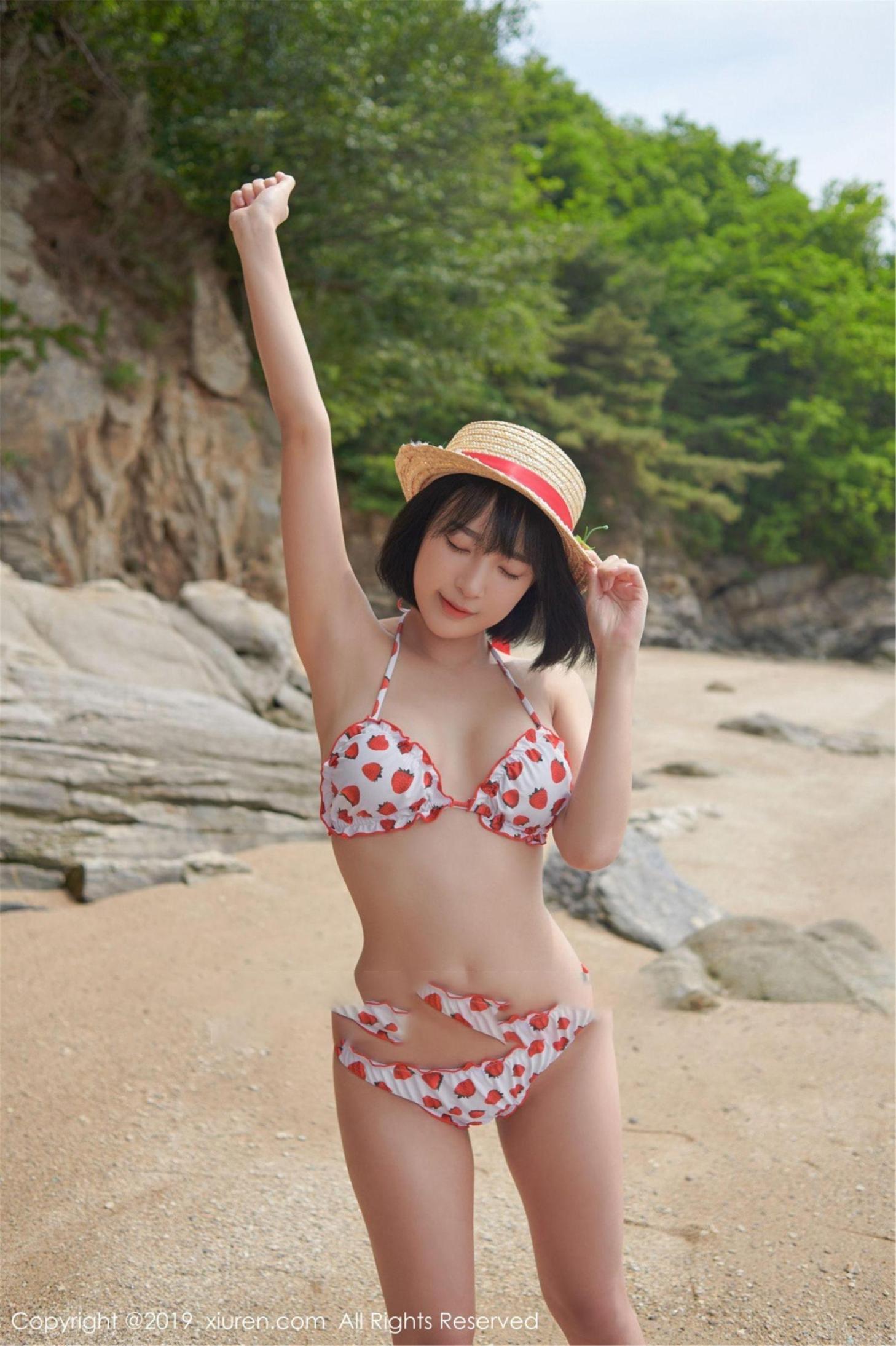 [花漾] 姜仁卿 居家魅力穿搭推荐 高清手机美女壁纸