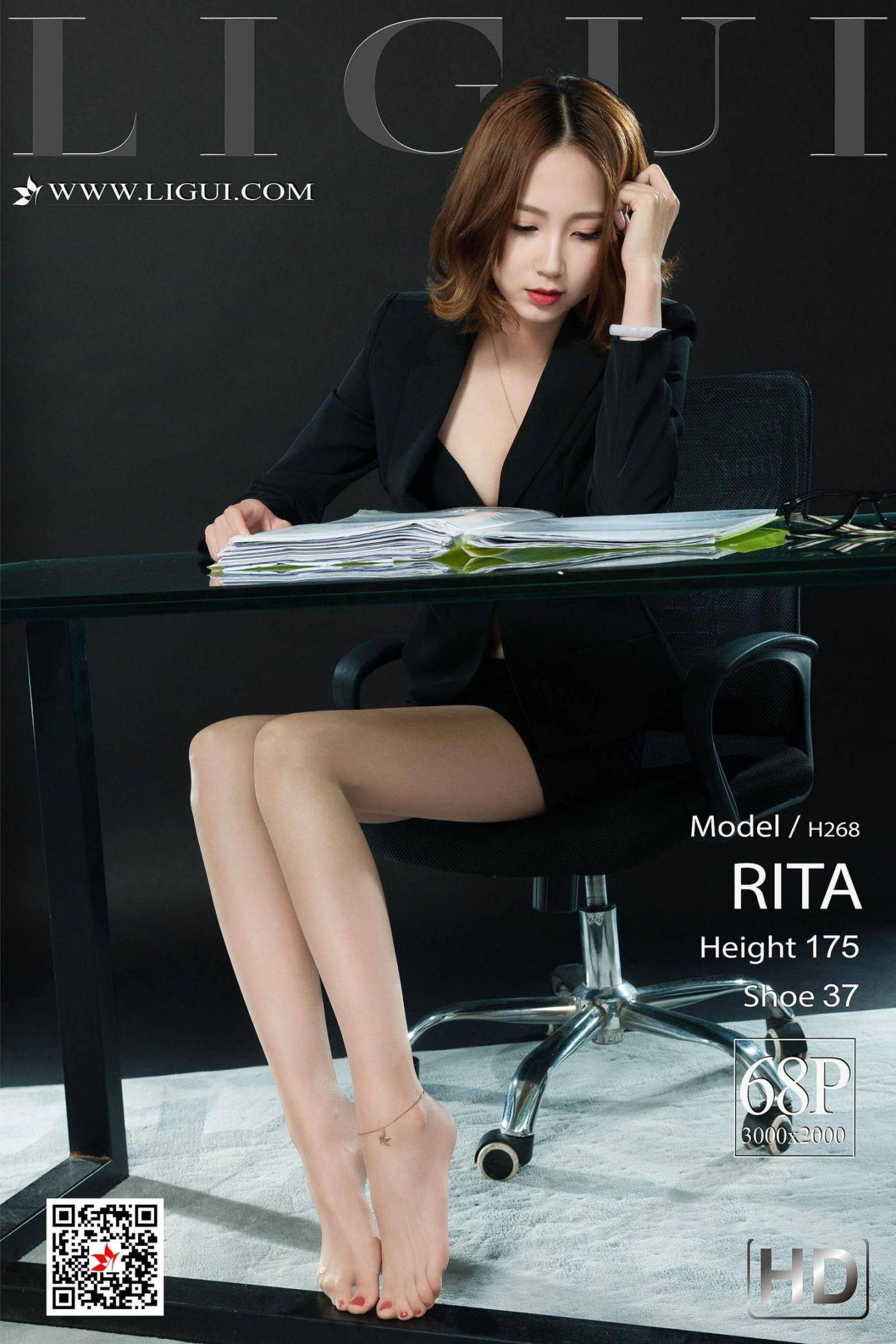 [尤果网] Rita 肉丝袜长腿丽人 高清手机美女壁纸