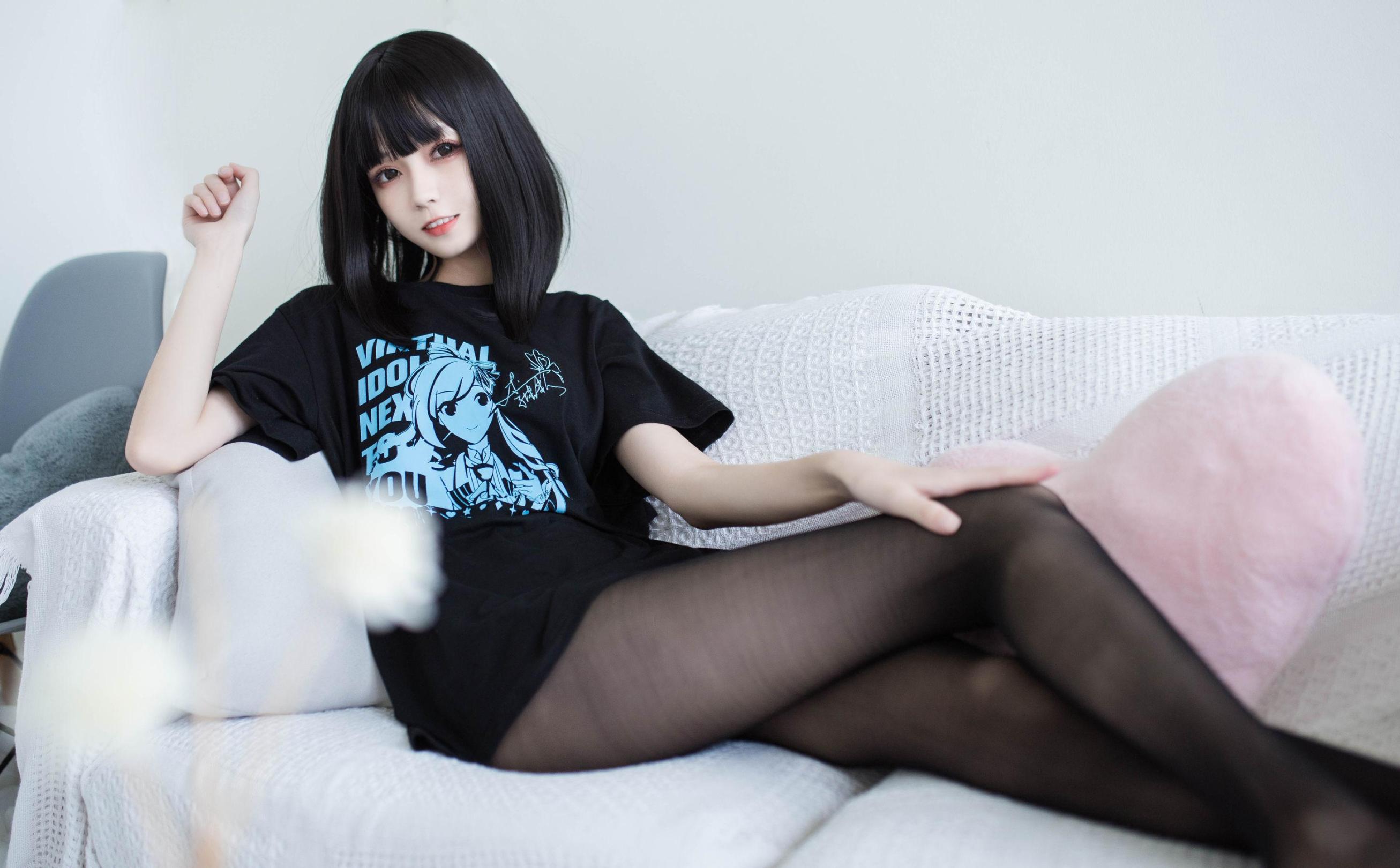 [网络美女] 你的负卿 居家私服+穹妹女仆 高清手机美女壁纸