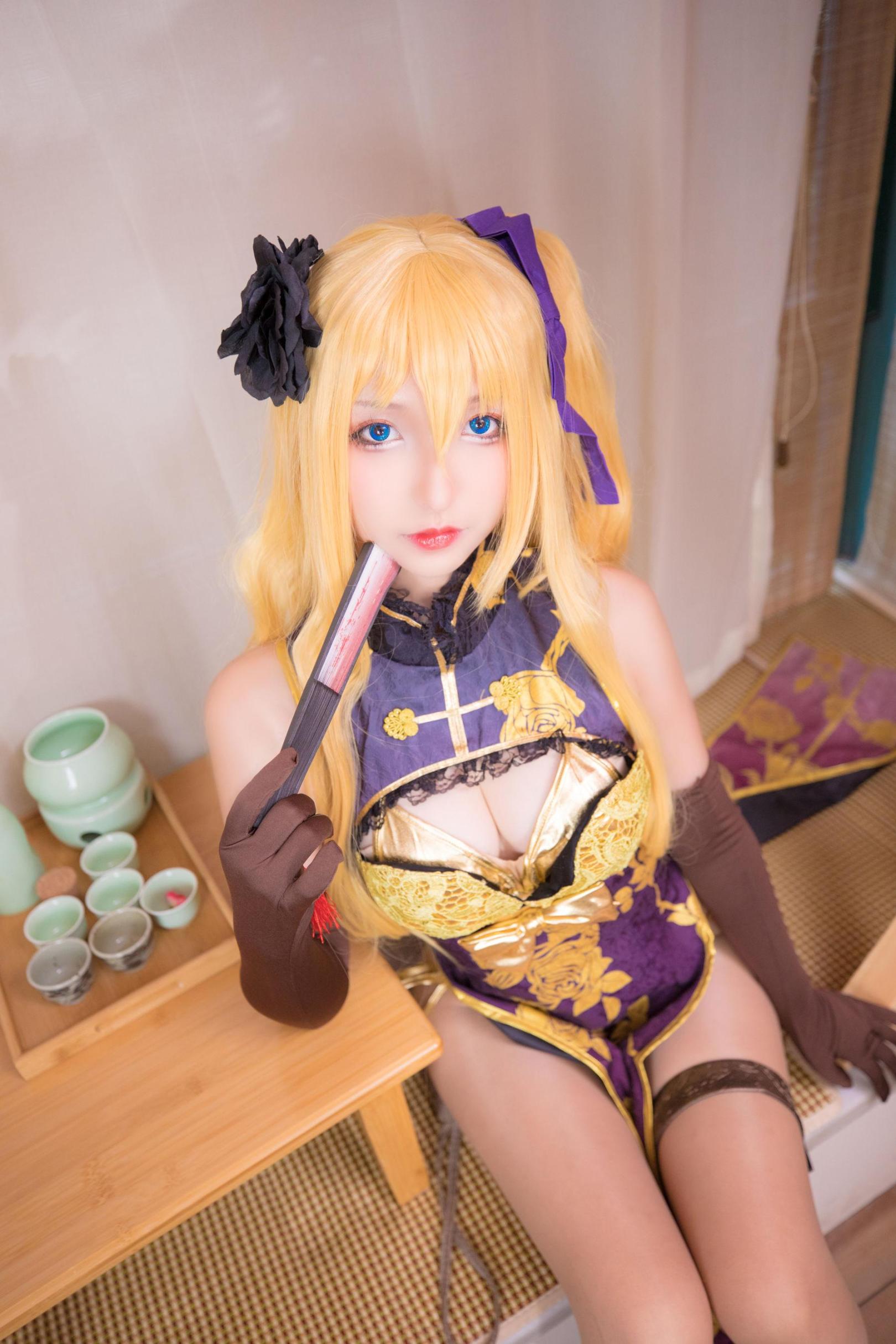 [网络美女] 神楽坂真冬 艳娘幻梦谭 - 金莲 高清手机美女壁纸