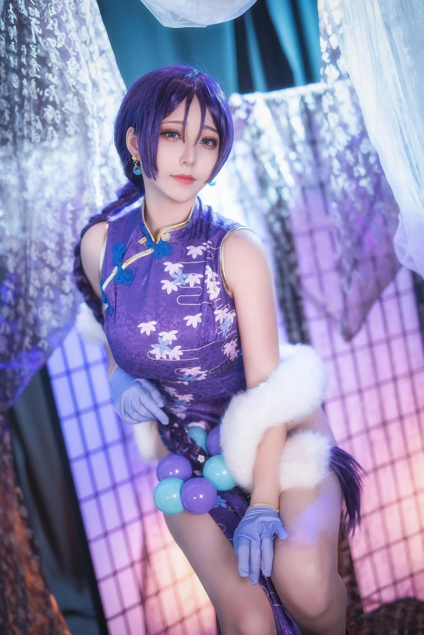 [网络美女] 菌烨tako FGO奶光旗袍 高清手机美女壁纸