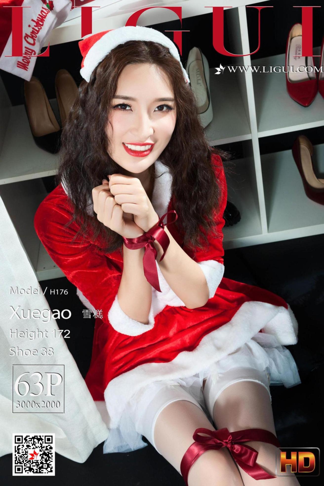 [丽柜] 足模雪糕 白丝圣诞老人 高清手机美女壁纸