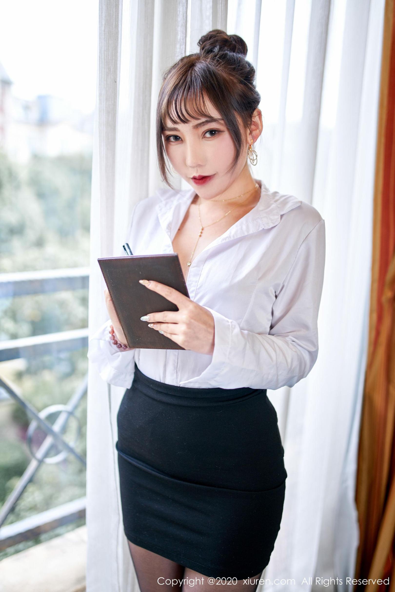 [头条女神] 柴婉艺 OL黑丝 高清手机美女壁纸
