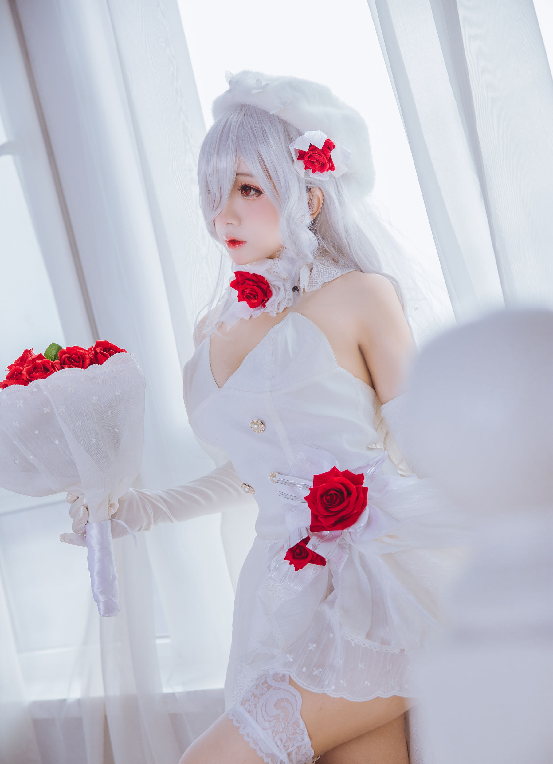 [网络美女] 网络美女 花嫁cos 高清写真套图