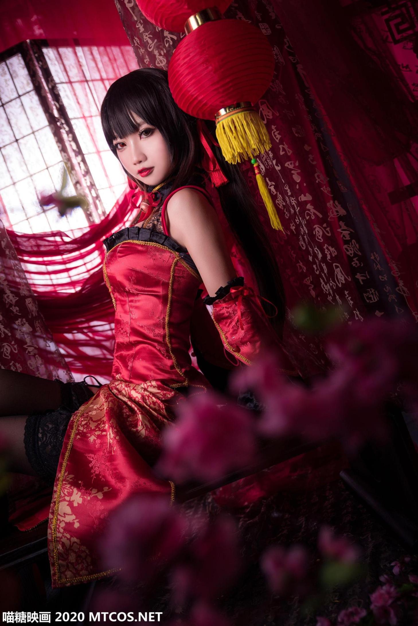 [网络美女] 网络美女 狂三旗袍高清手机美女壁纸1P