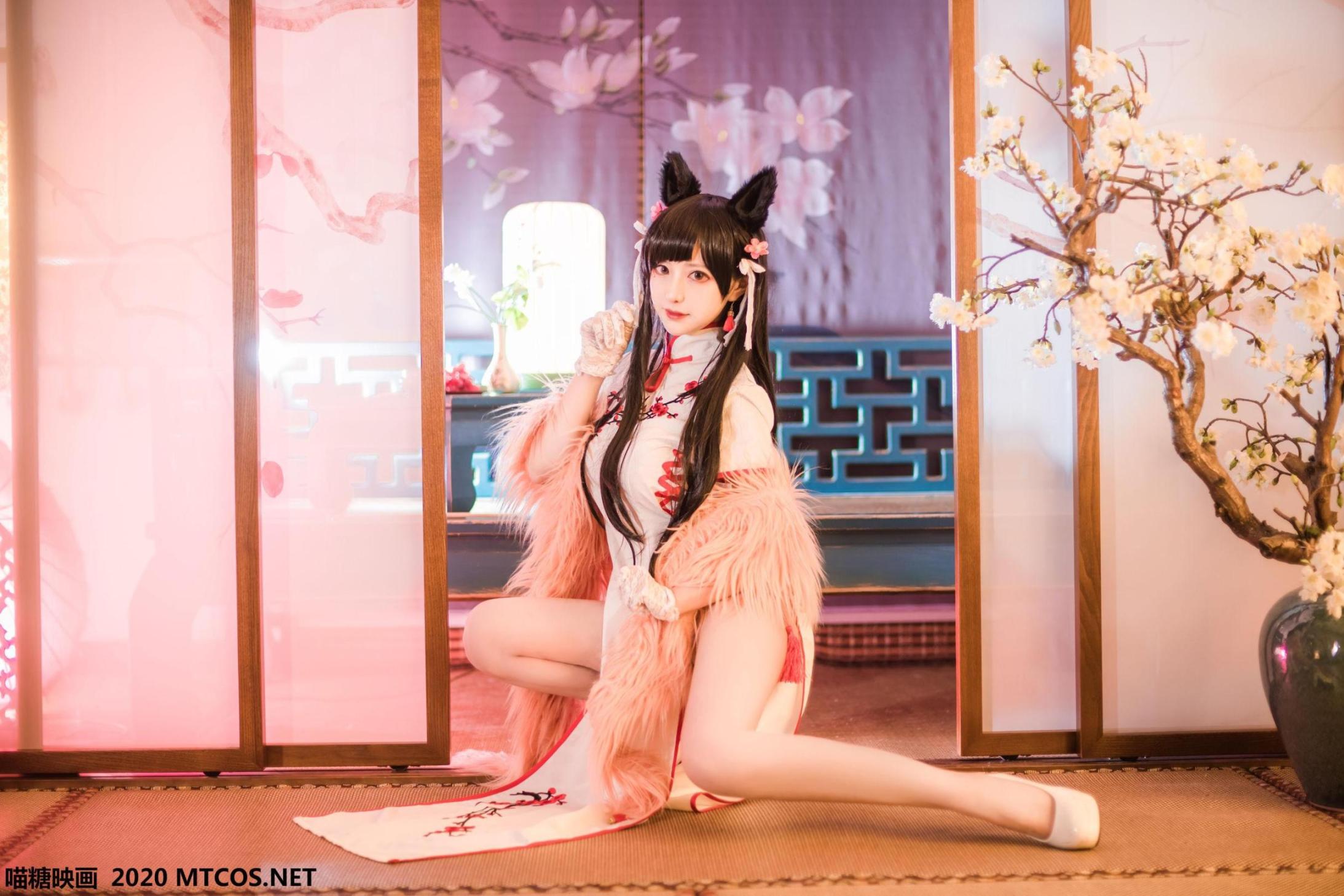 [网络美女] 网络美女 爱宕旗袍高清手机美女壁纸3P