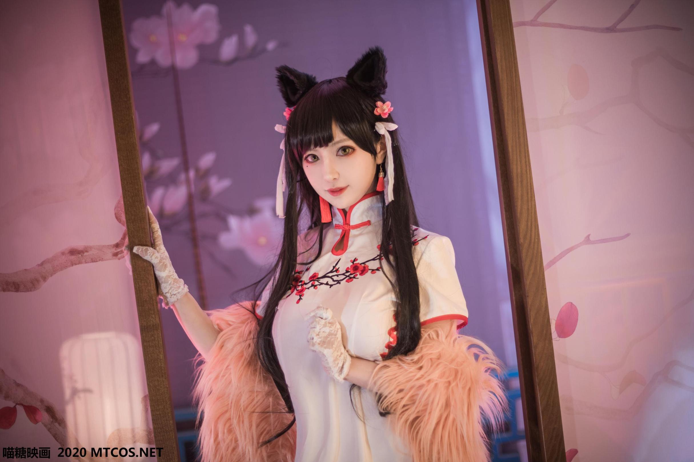 [网络美女] 网络美女 爱宕旗袍高清手机美女壁纸9P