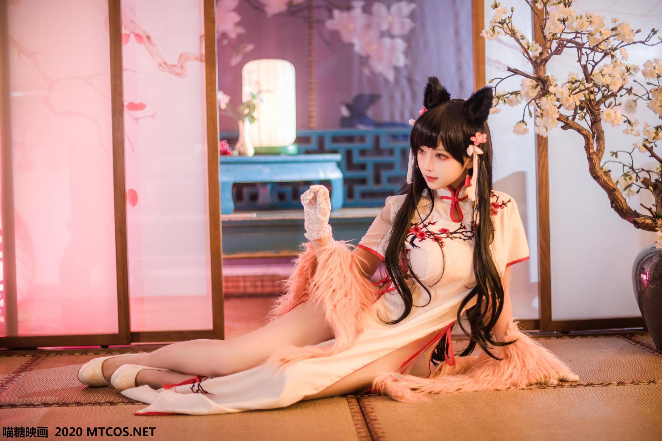 [网络美女] 网络美女 爱宕旗袍高清手机美女壁纸12P