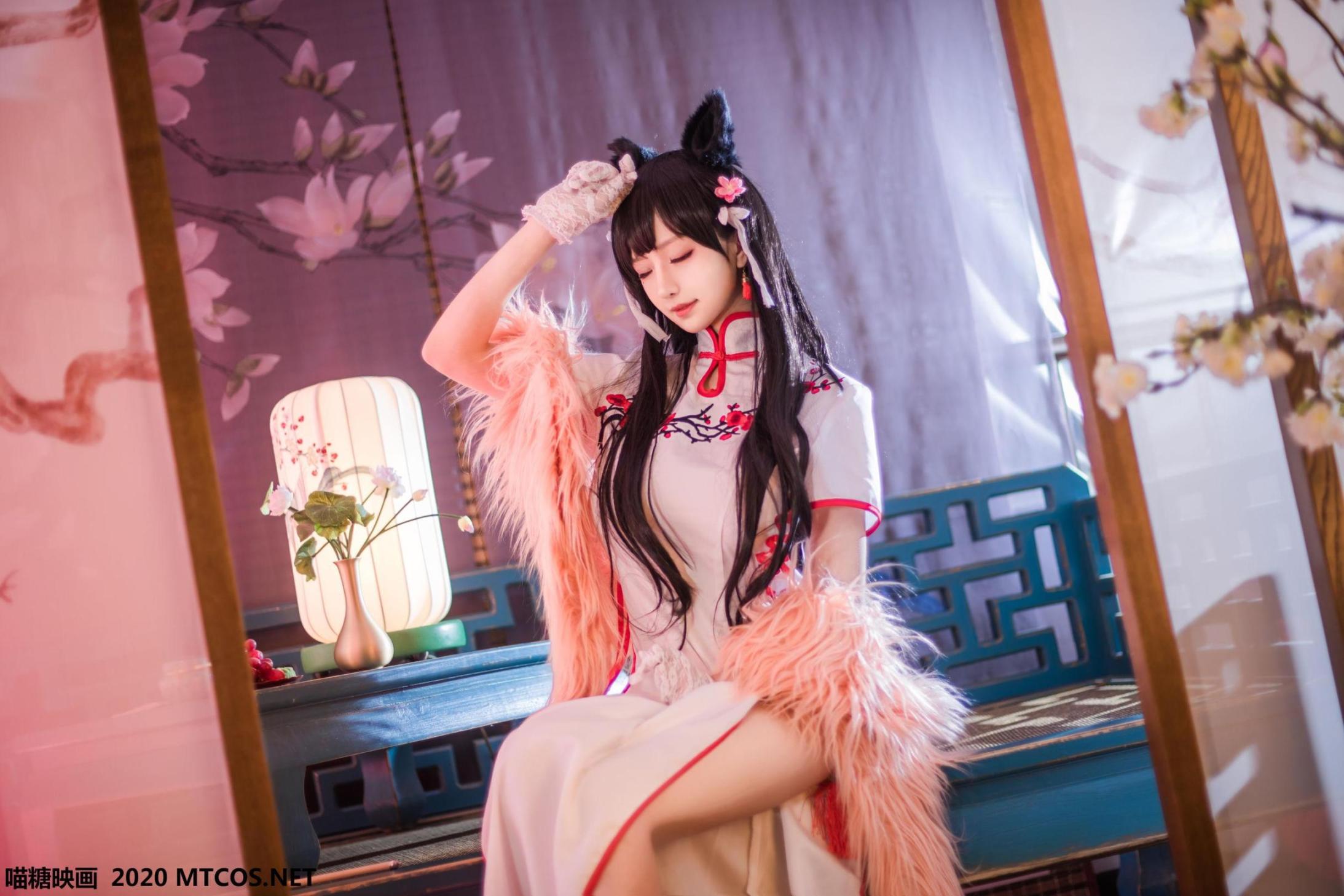 [网络美女] 网络美女 爱宕旗袍高清手机美女壁纸7P