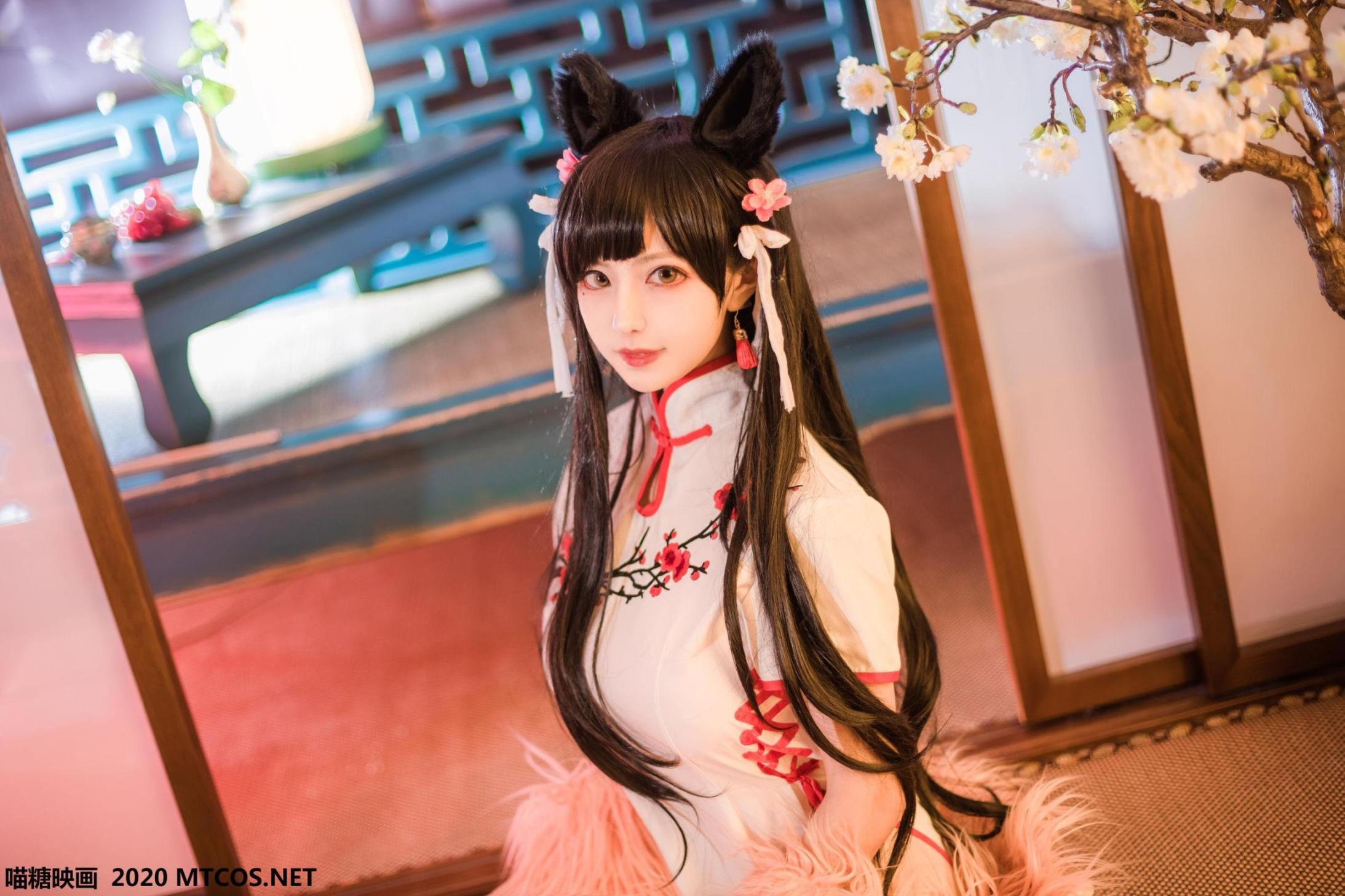 [网络美女] 网络美女 爱宕旗袍高清手机美女壁纸15P