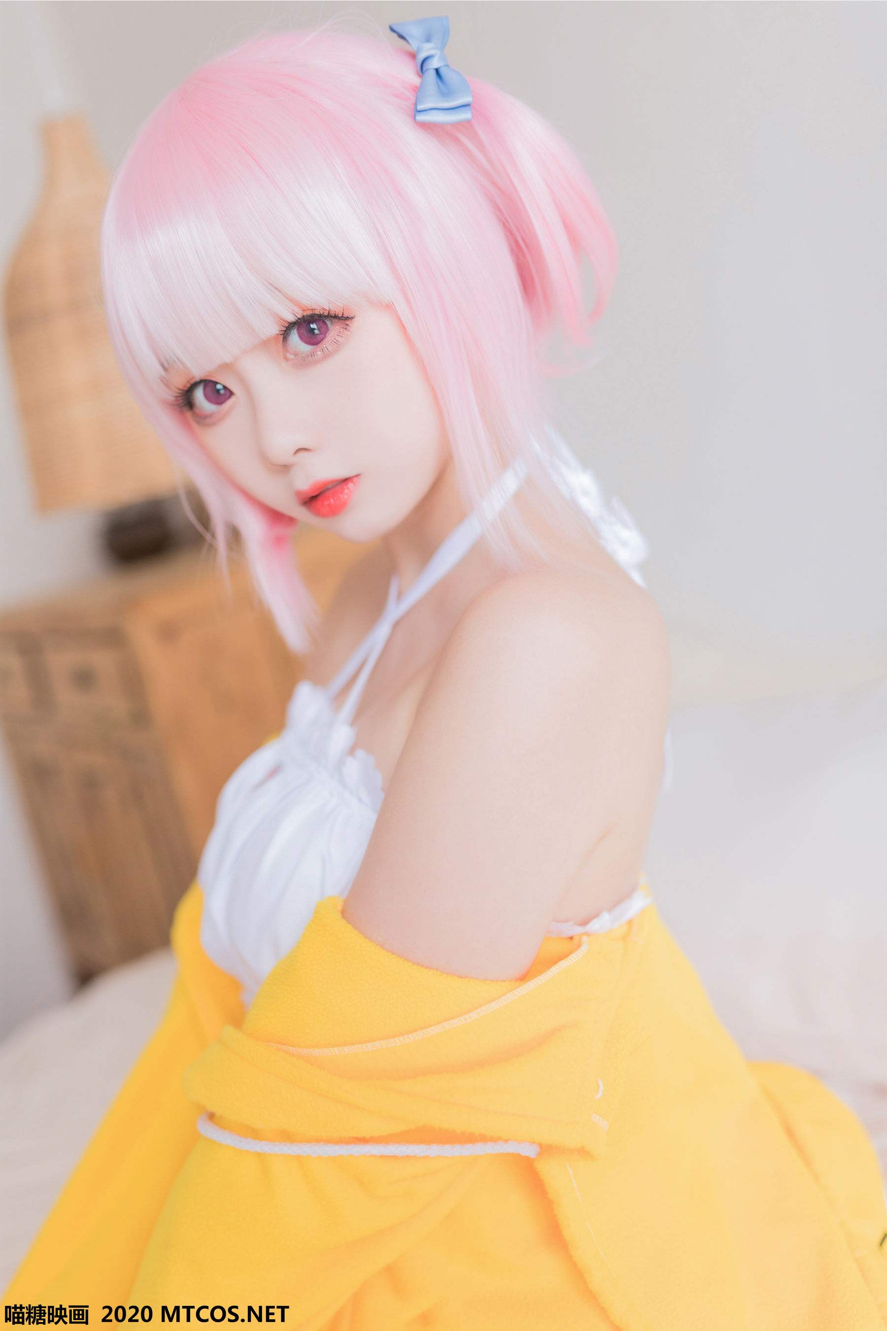 [喵糖映画] 嶋葵 贪睡的嶋葵高清手机美女壁纸8P