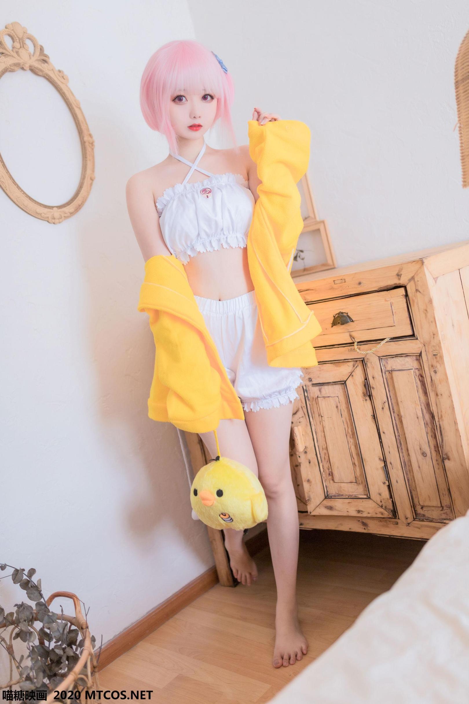 [喵糖映画] 嶋葵 贪睡的嶋葵高清手机美女壁纸1P