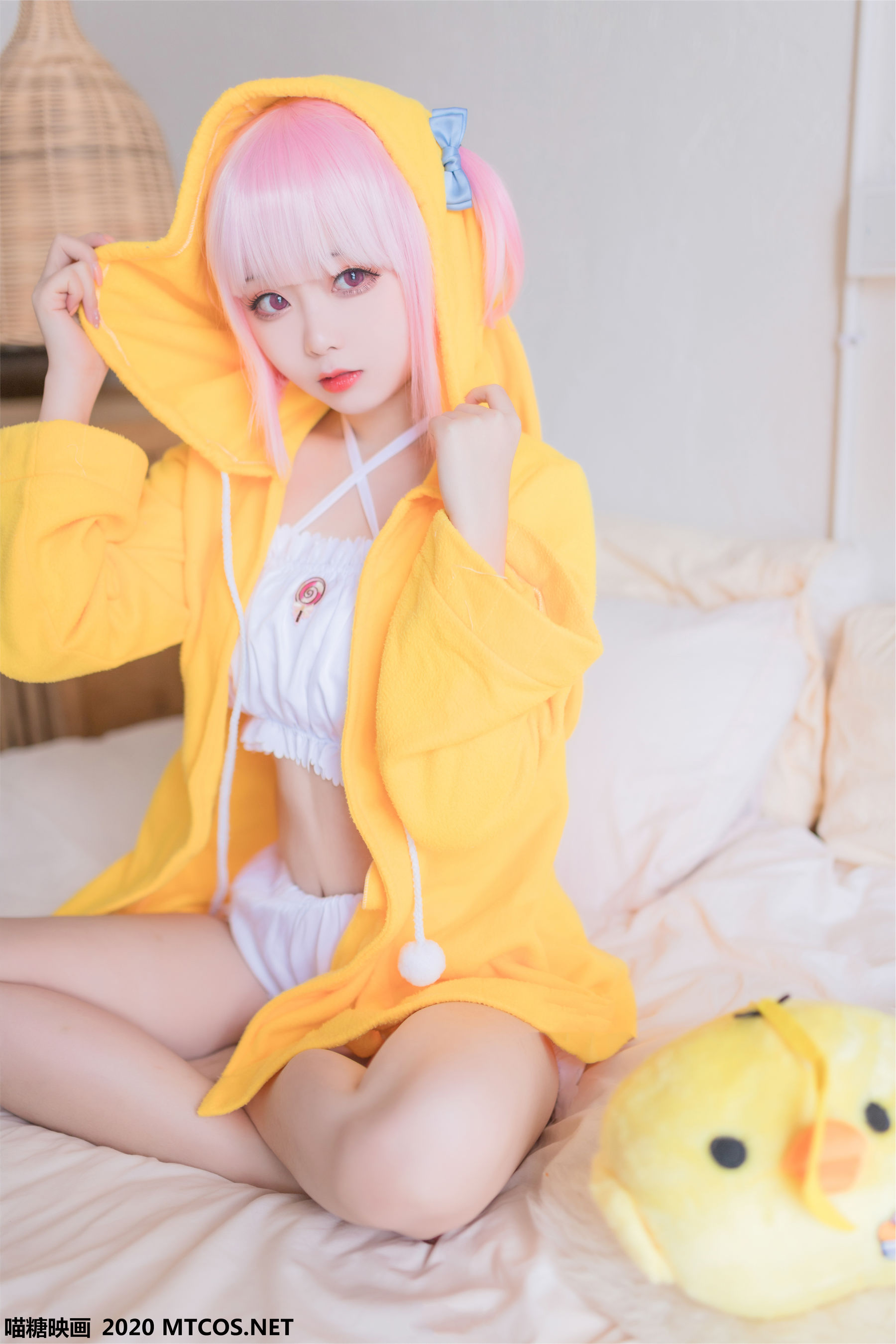 [喵糖映画] 嶋葵 贪睡的嶋葵高清手机美女壁纸10P