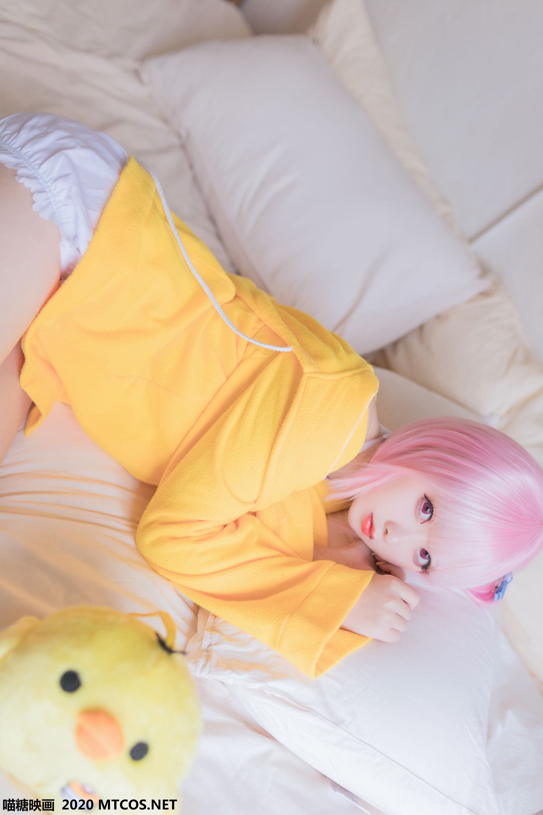 [喵糖映画] 嶋葵 贪睡的嶋葵高清手机美女壁纸9P