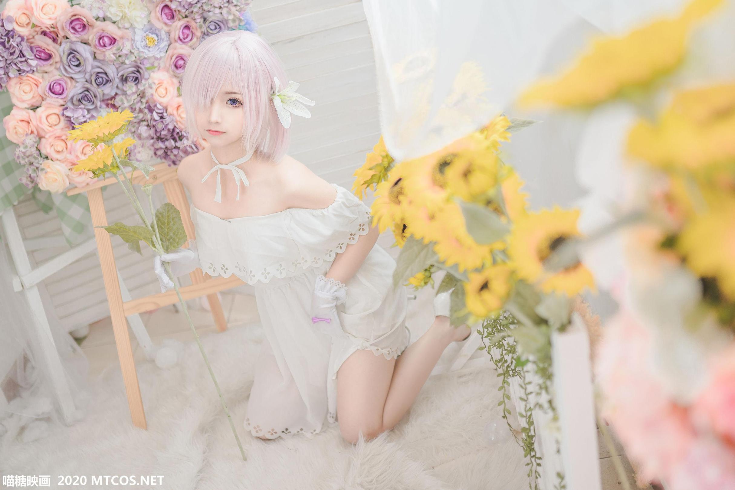 [网络美女] 网络美女 白色玛修高清手机美女壁纸6P