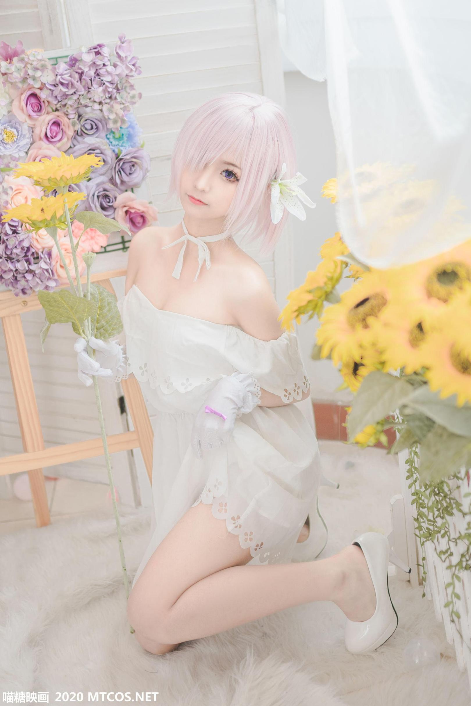 [网络美女] 网络美女 白色玛修高清手机美女壁纸4P