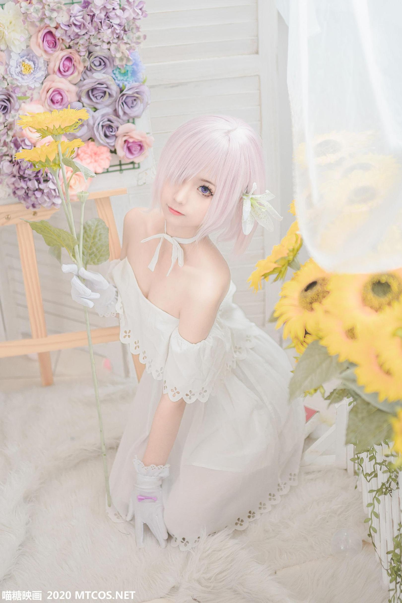 [网络美女] 网络美女 白色玛修高清手机美女壁纸2P