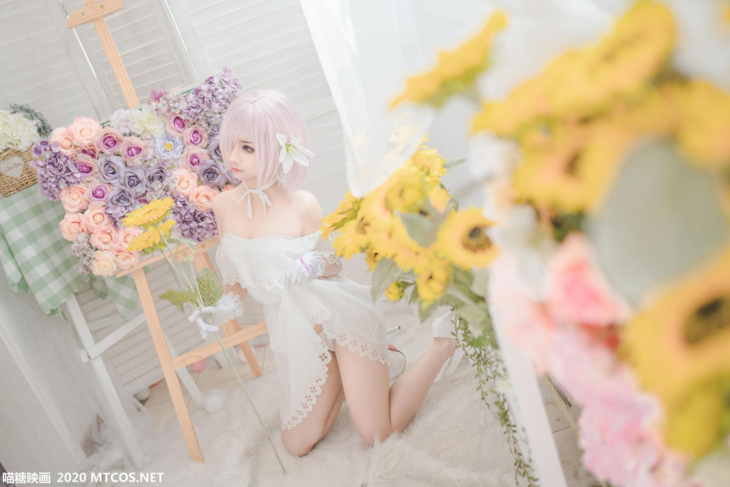 [网络美女] 网络美女 白色玛修高清手机美女壁纸5P