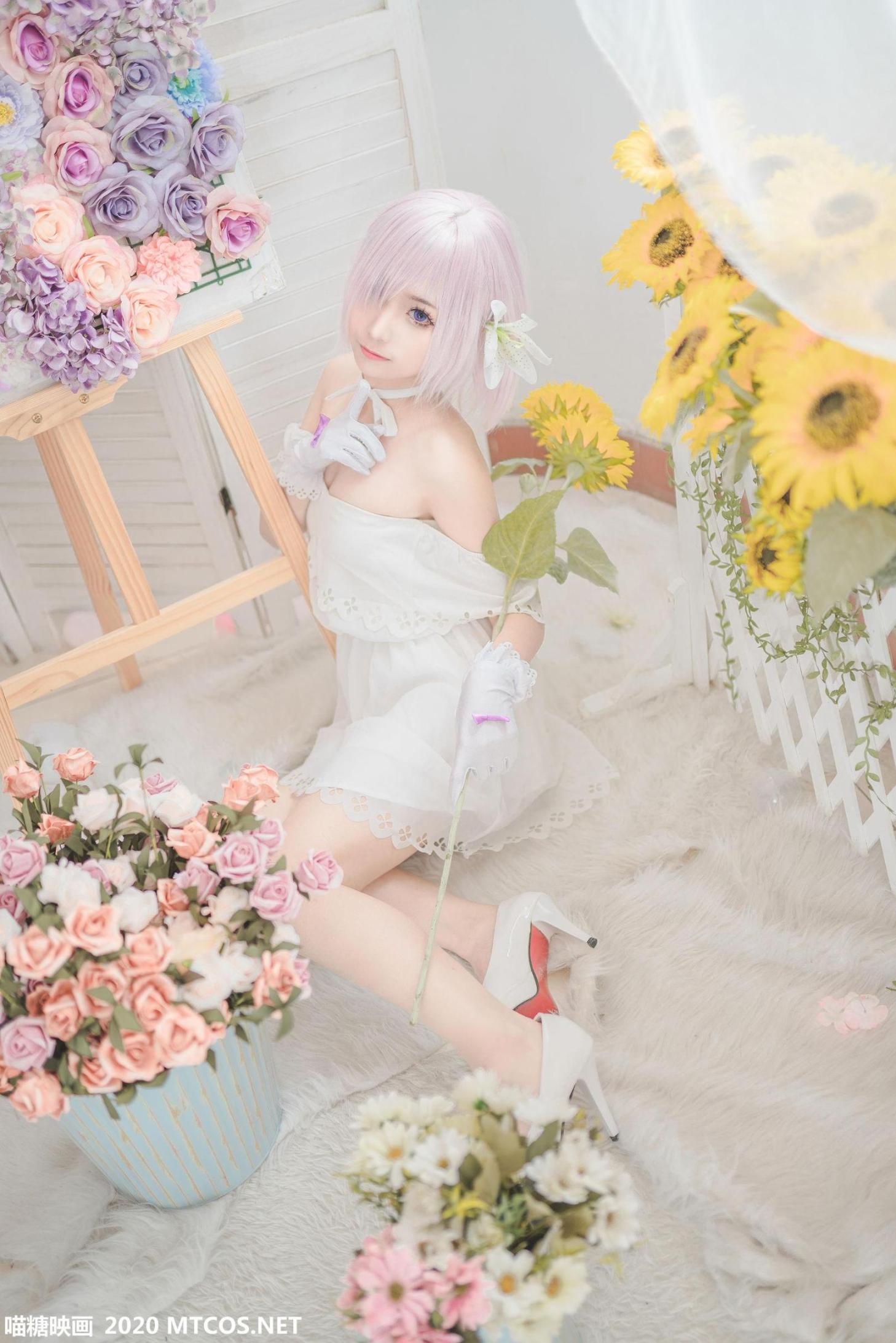 [网络美女] 网络美女 白色玛修高清手机美女壁纸17P