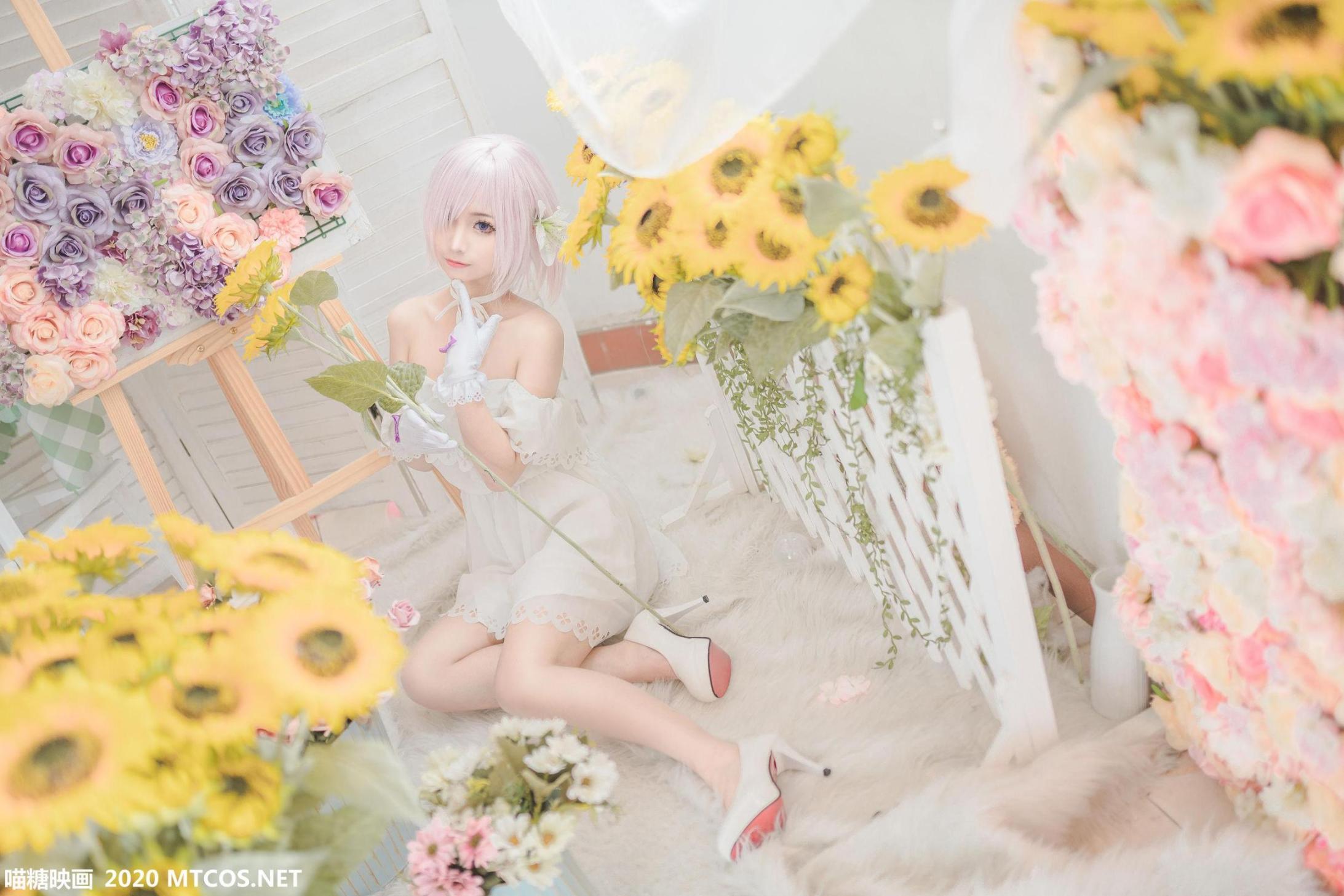 [网络美女] 网络美女 白色玛修高清手机美女壁纸13P